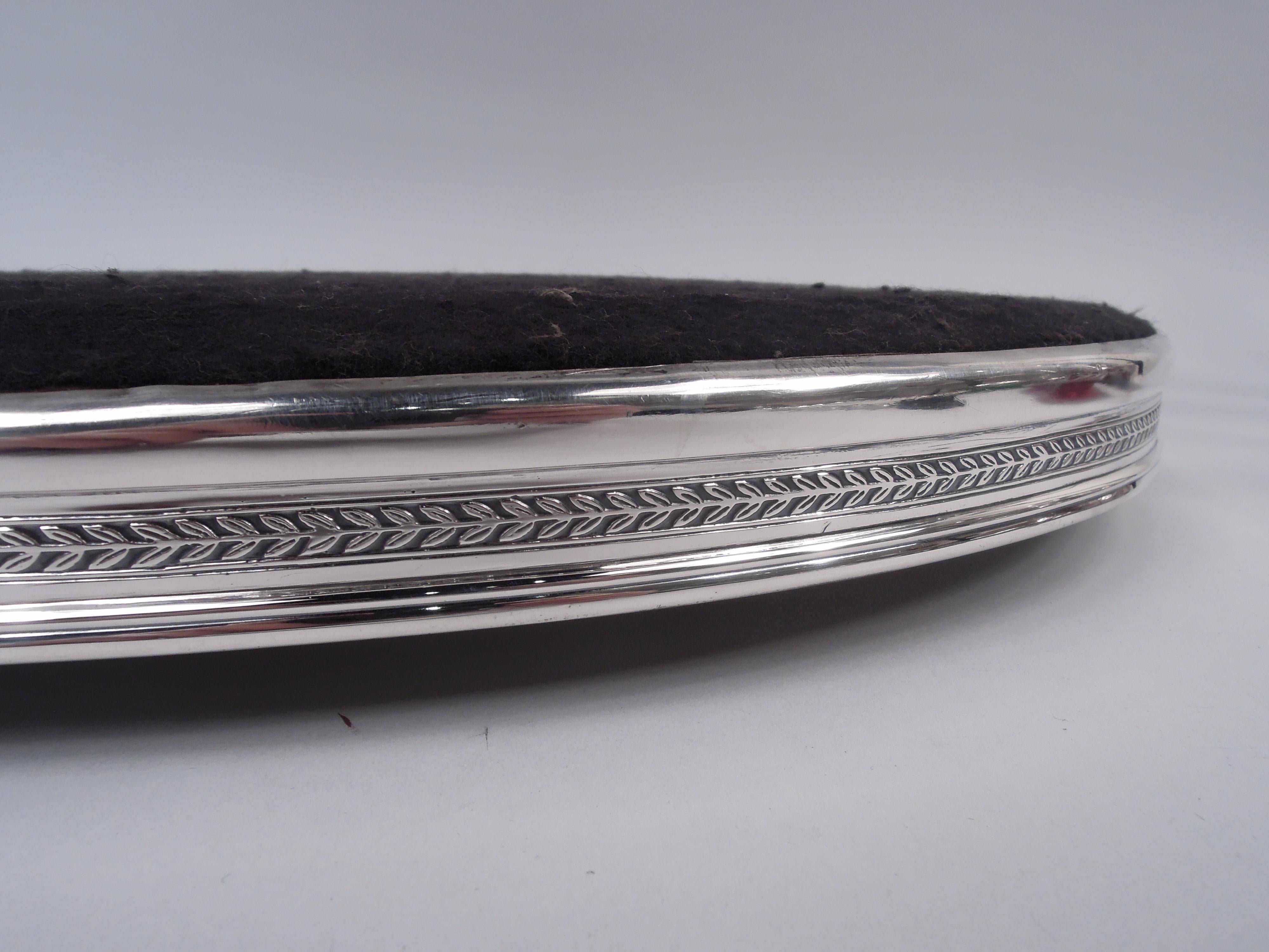 Large Tiffany Edwardian Regency Sterling Silver Tray In Good Condition For Sale In New York, NY