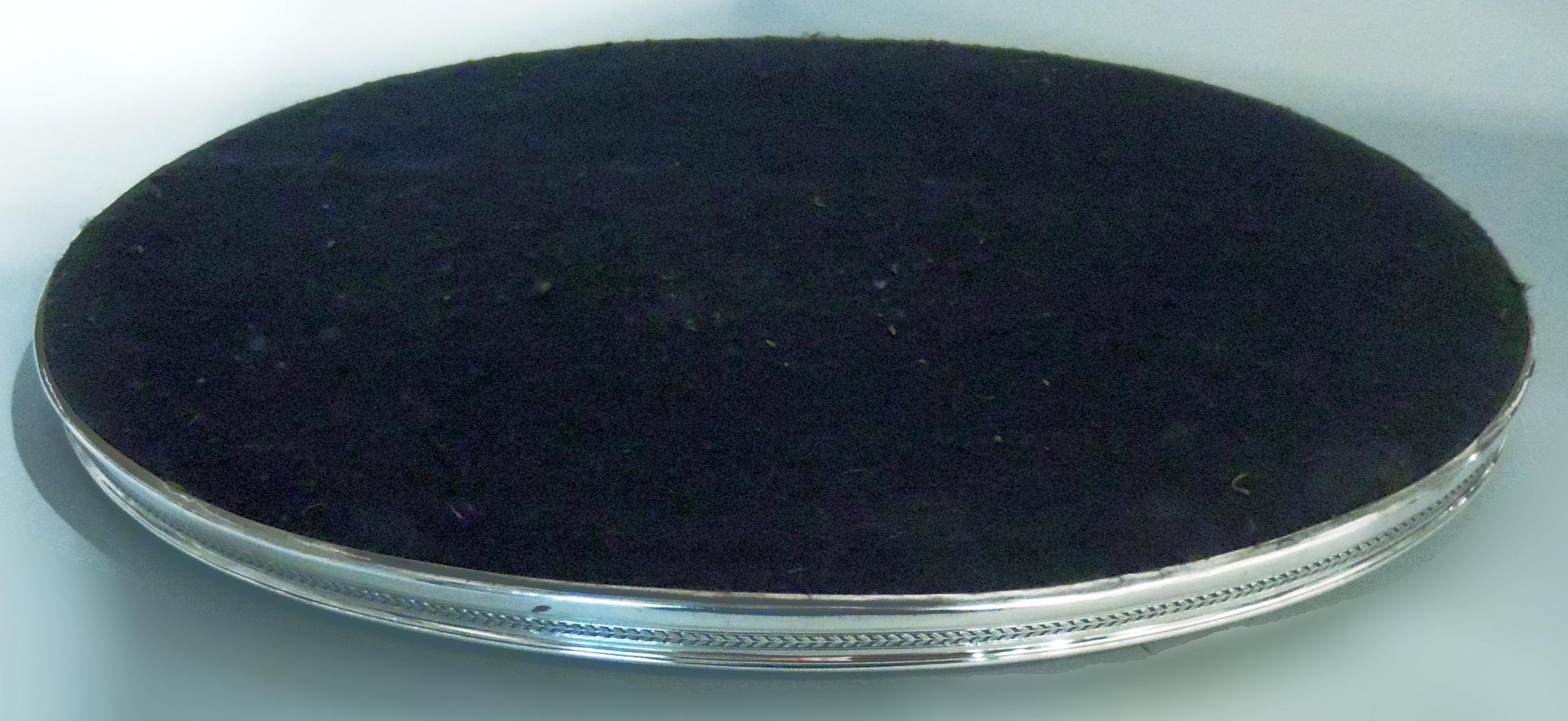 Large Tiffany Edwardian Regency Sterling Silver Tray For Sale 1