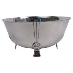 Large Tiffany Midcentury Modern Bowl in Classic Palmette Pattern