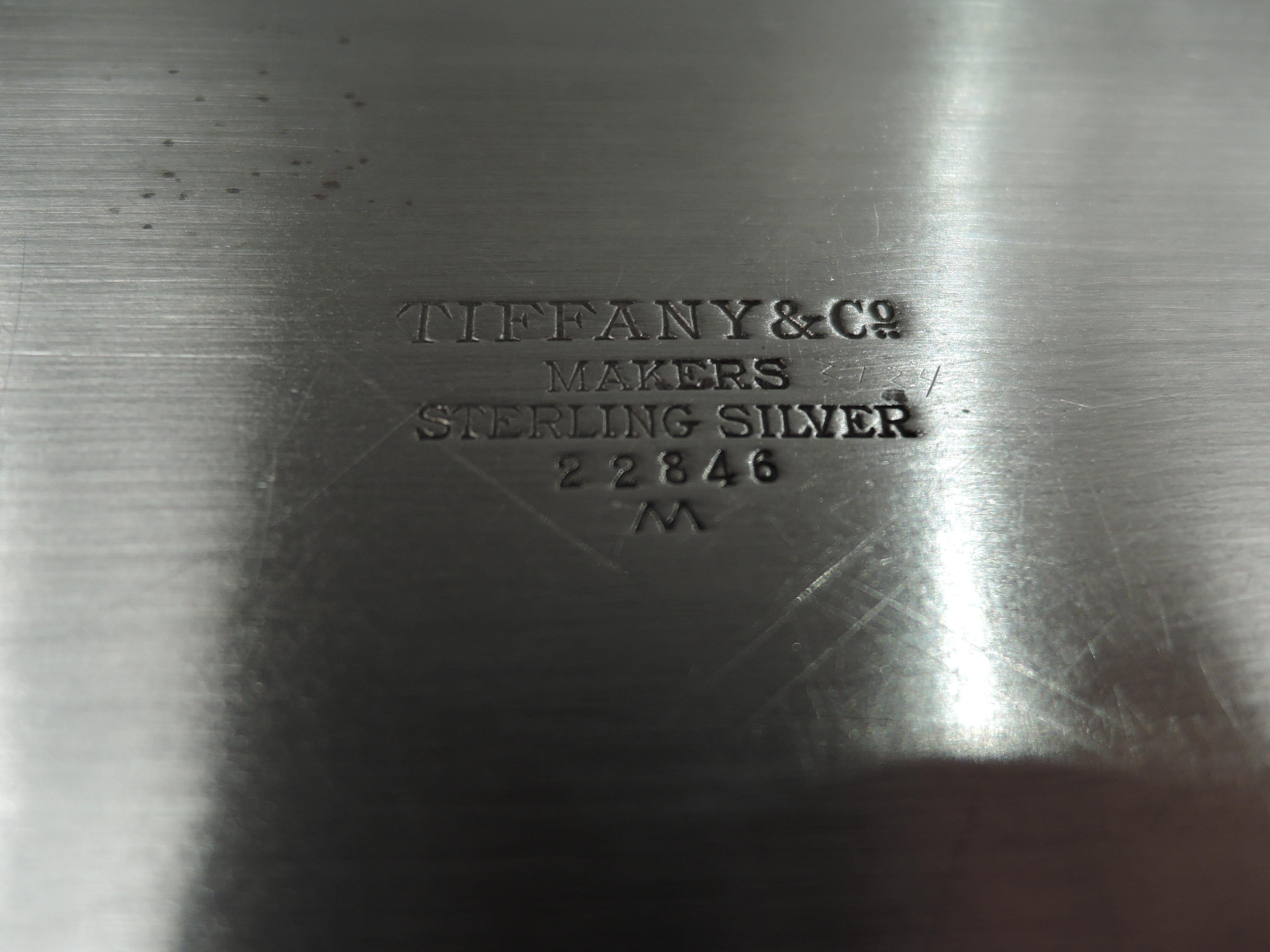 Großes Tiffany Midcentury Modern Sterling Silver Tablett (amerikanisch) im Angebot