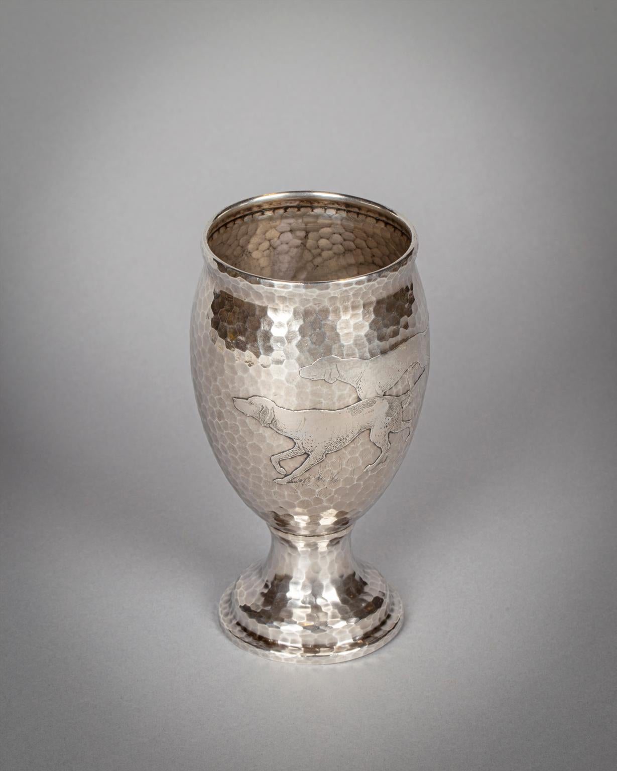 Large Tiffany Silver Sporting Cup, 1870-1891 In Good Condition For Sale In New York, NY