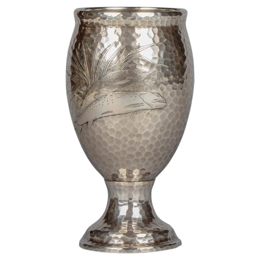Large Tiffany Silver Sporting Cup, 1870-1891 For Sale