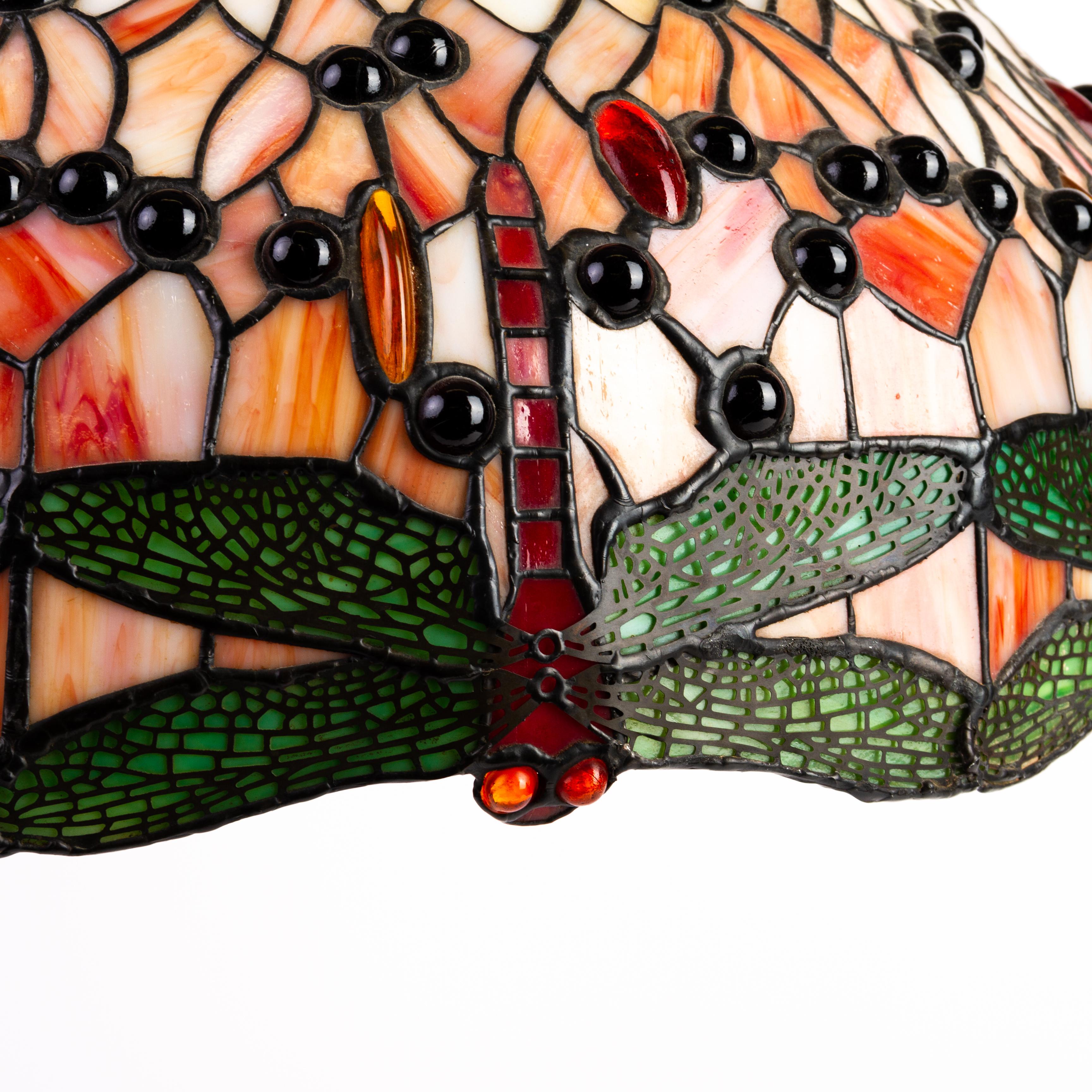 From a private collection.
Free international shipping.
Large Tiffany Style Stained Glass Lamp Shade