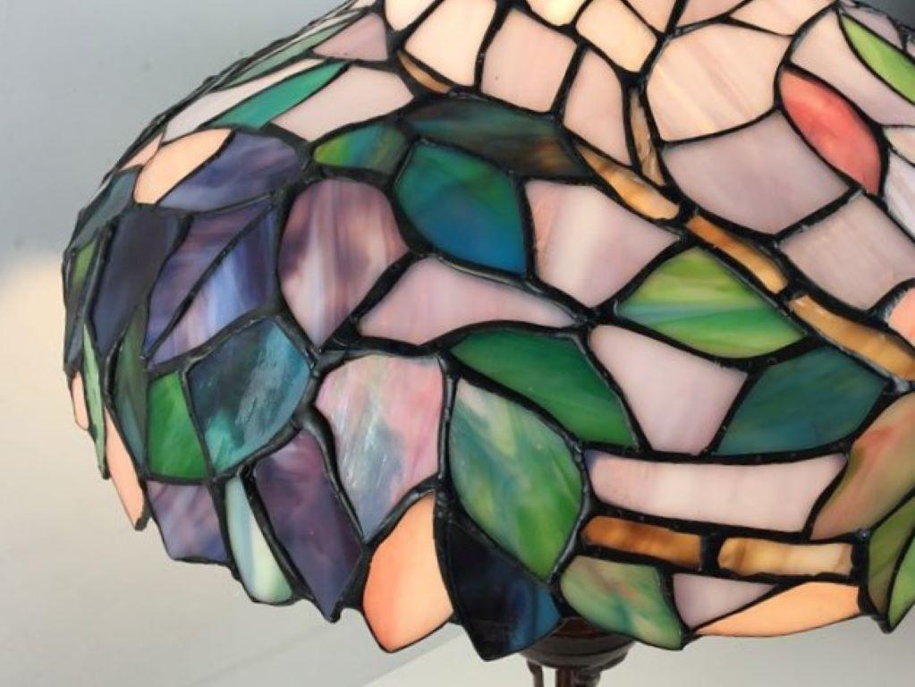 purple tiffany lamp