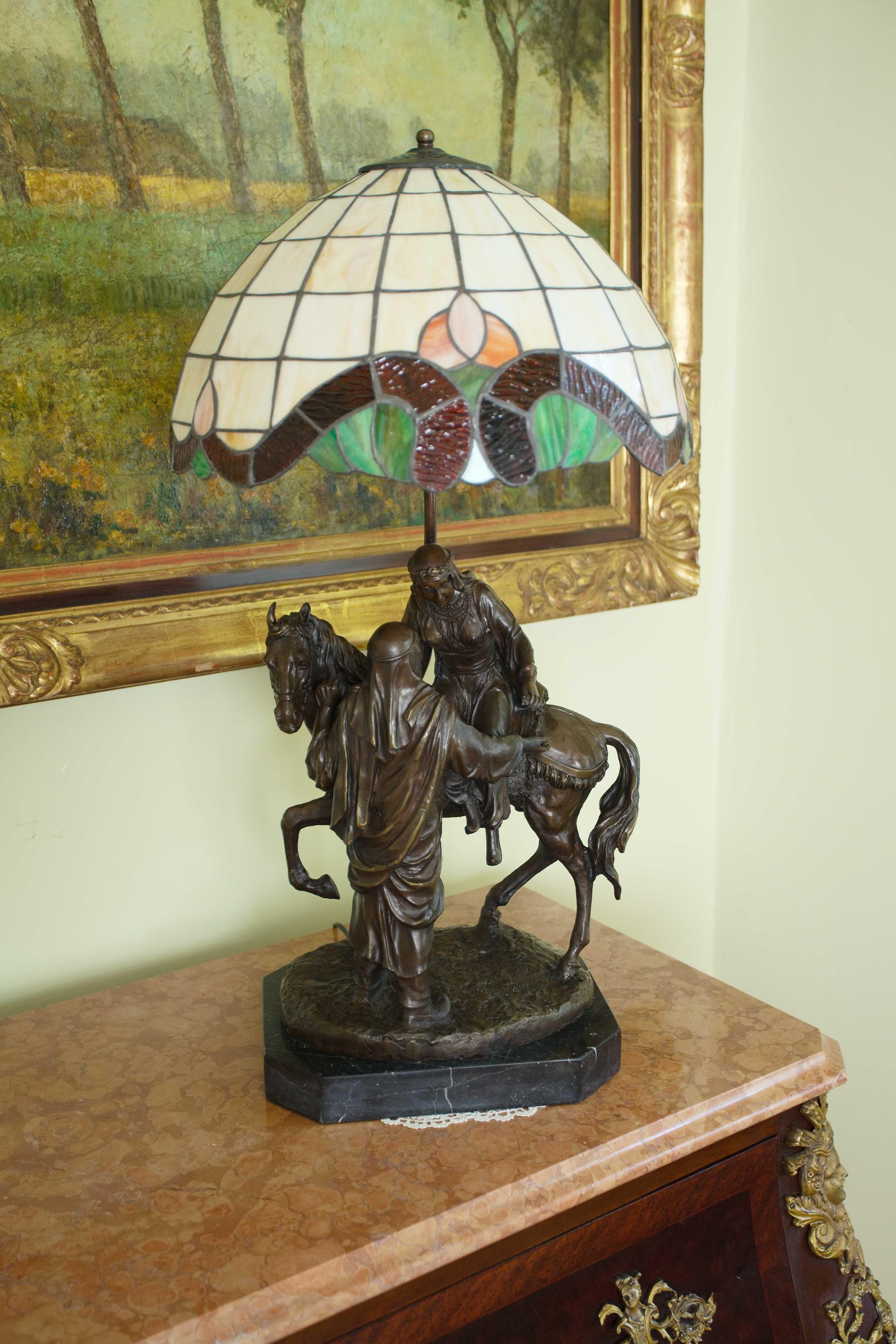 European Large Tiffany table lamp. At 75 cm For Sale