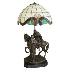 Large Tiffany table lamp. At 75 cm
