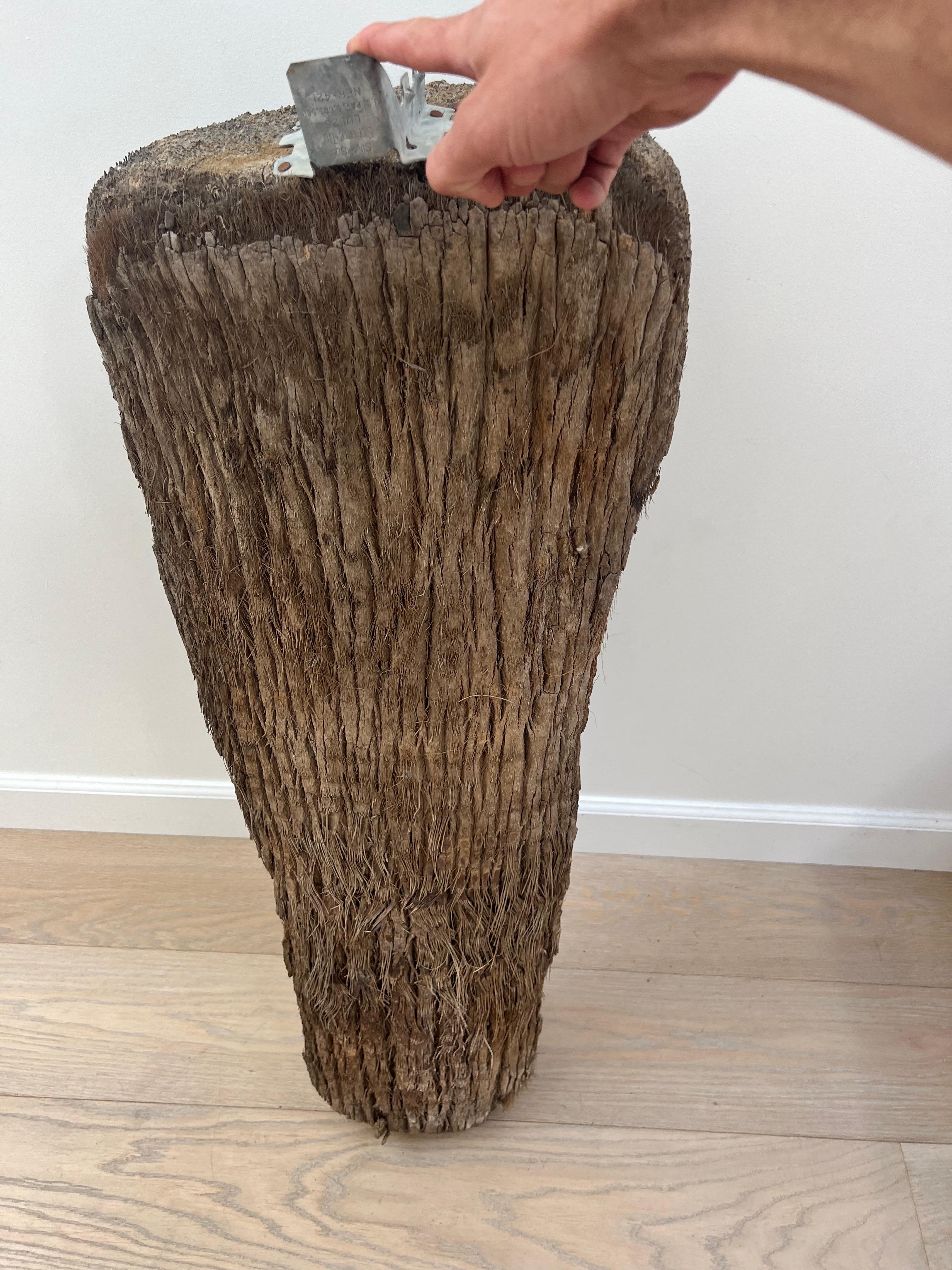 20ième siècle Sculpture de tête Tiki de palmier américaine des années 1960 en vente