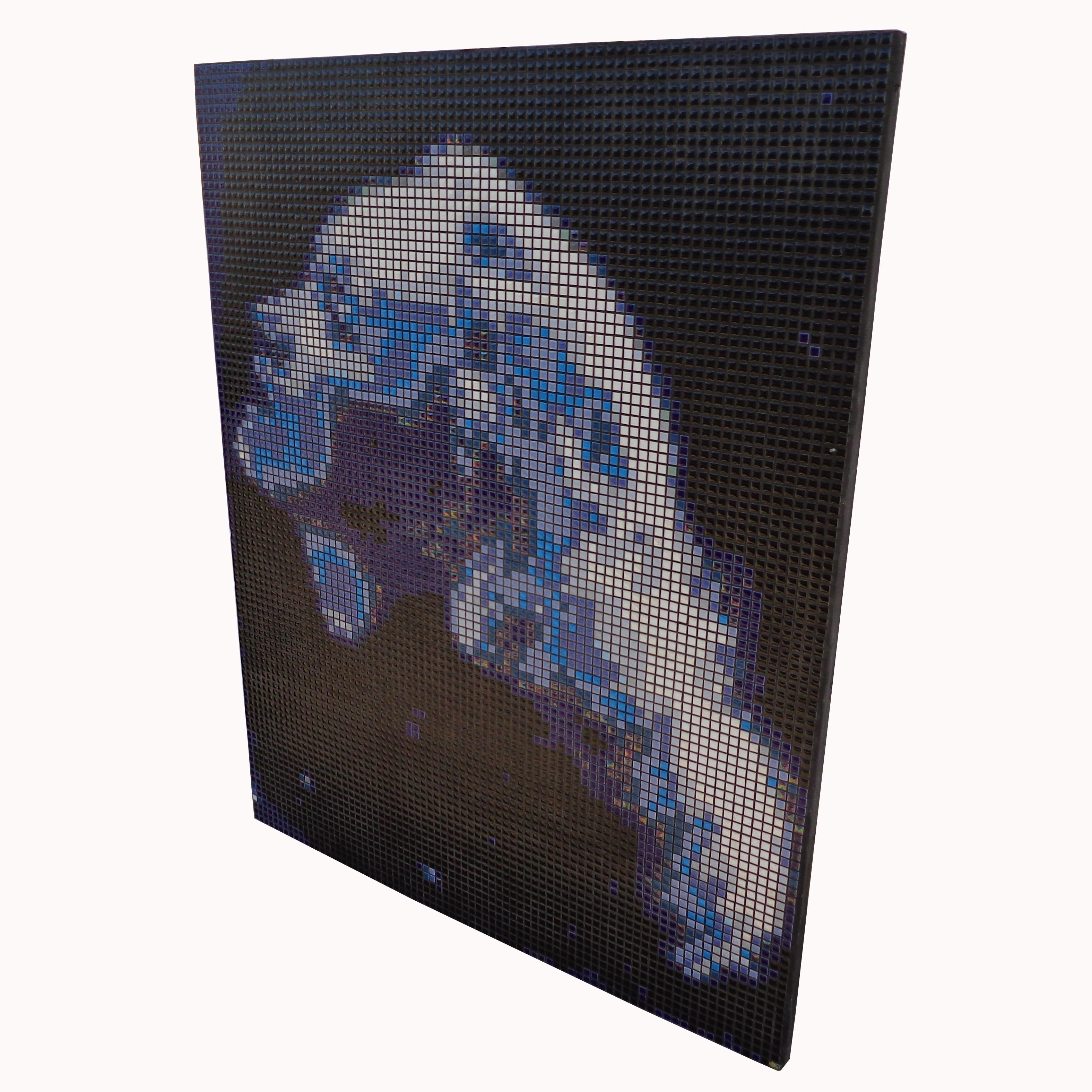 Large Tile Portrait of Marlena Dietrich In Good Condition For Sale In Pasadena, TX