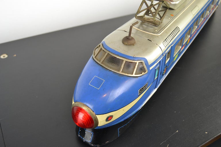 Large Tin Friction Drive, Express Train Toy by ATC, Japan, 1950s at 1stDibs