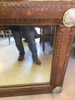 Large Tin Spanish Colonial Style Mirror