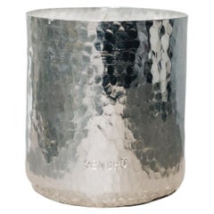 Rustic Hand-Hammered Tinned Copper Mexican Medium Candle