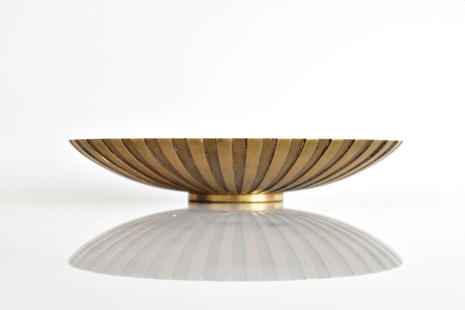 Danish Large Tinos Bronze Bowl Denmark, 1940s, Art Deco