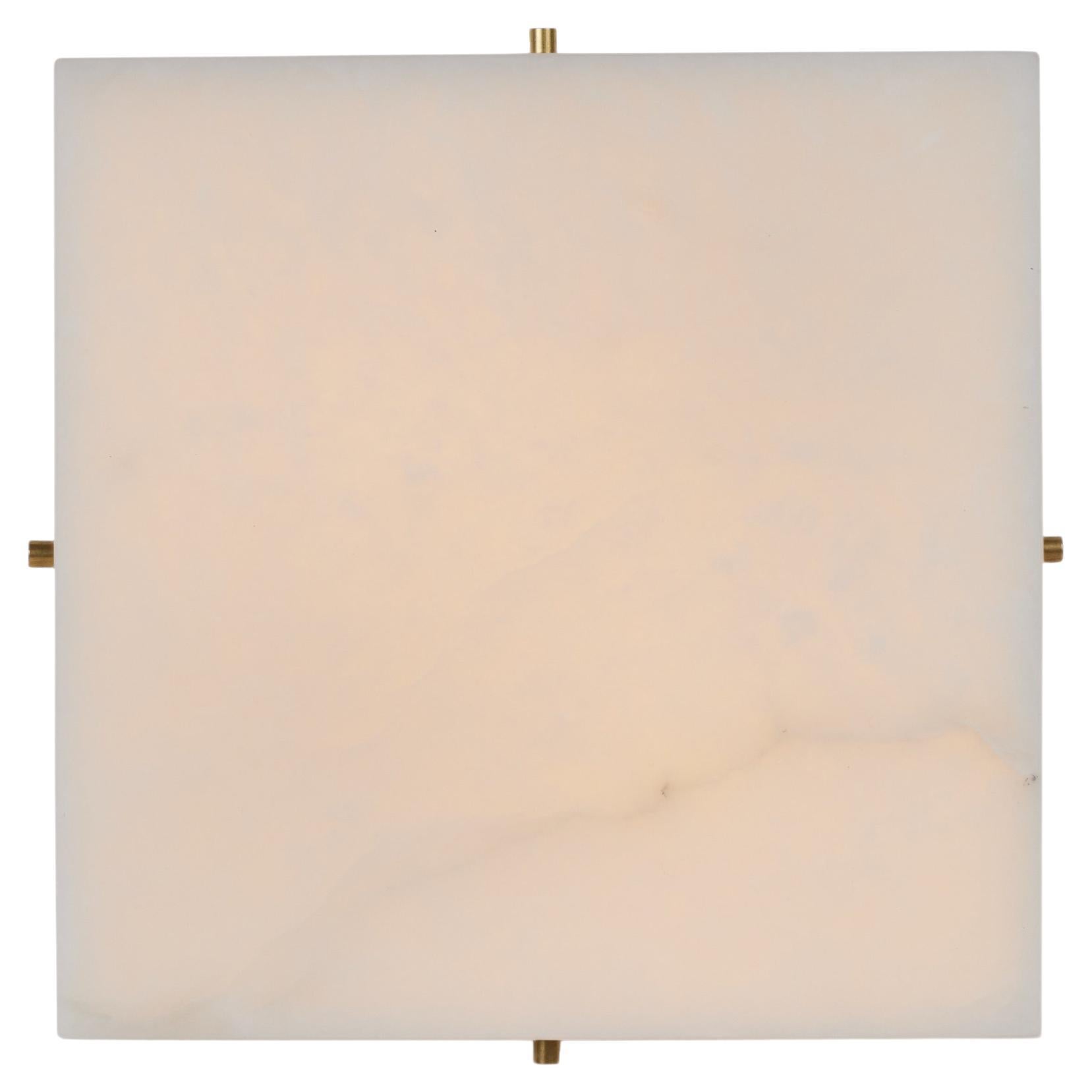 Große Wand- oder Deckenleuchte „Titan 4“ aus Alabaster in der Art von Pierre Chareau