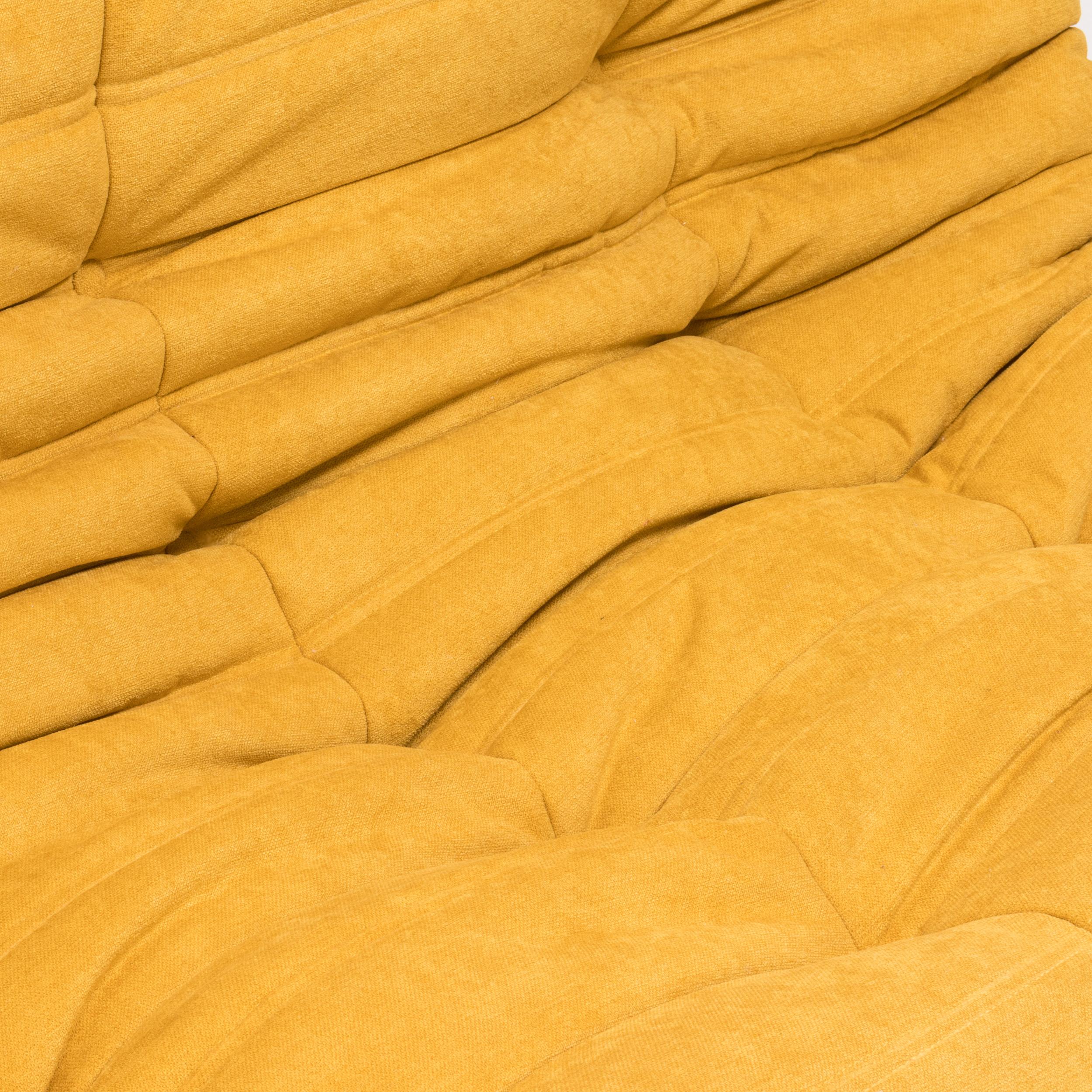 Large Togo Yellow Fabric Sofa by Michel Ducaroy for Ligne Roset In Excellent Condition In London, GB
