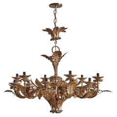 Large Tole Chandelier