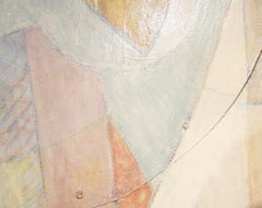 Large Tom Holland Tri-Dimensional Abstract Painting 1986 on Fiberglass