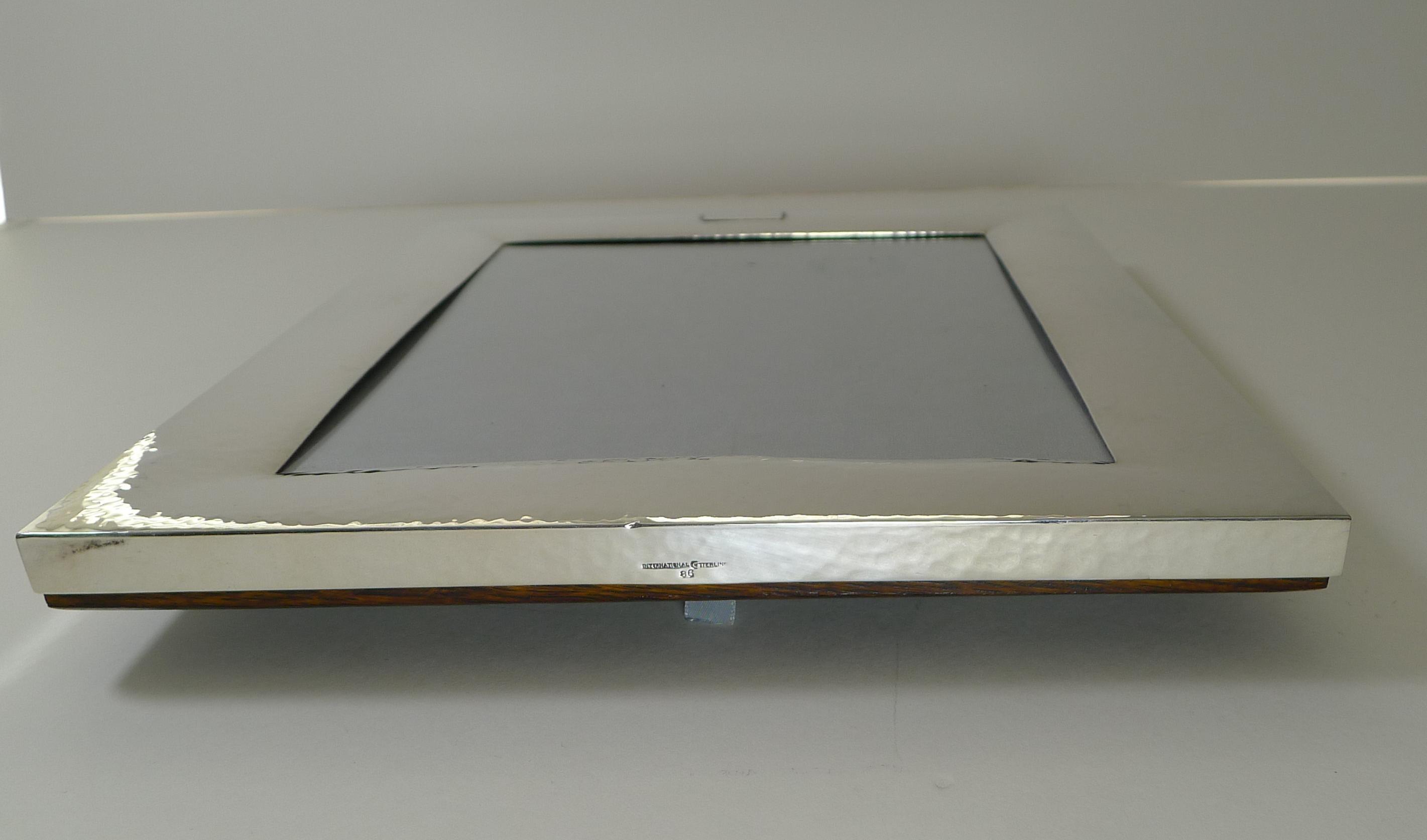 Large Top Quality American Sterling Silver Picture Frame, c.1930 For Sale 2