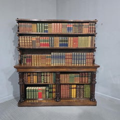 Large Top Quality William 4th Open Library Waterfall Bookcase