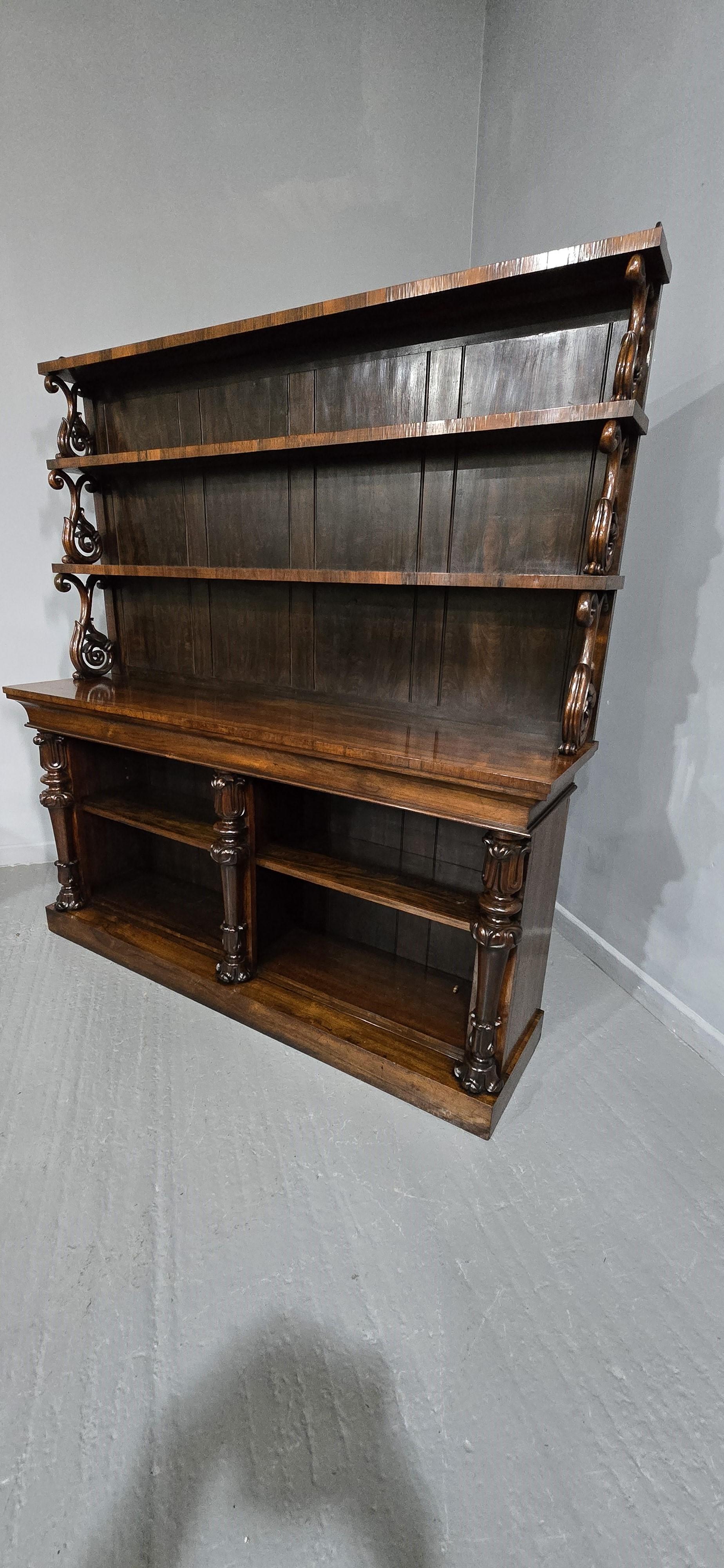 Großes Wasserfall-Bücherregal in hoher Qualität, William 4th Open Library (Furnier) im Angebot