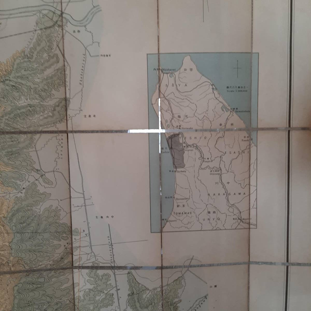 Large Topographical and Geological Map of the Teshio Oil Field, '1936'