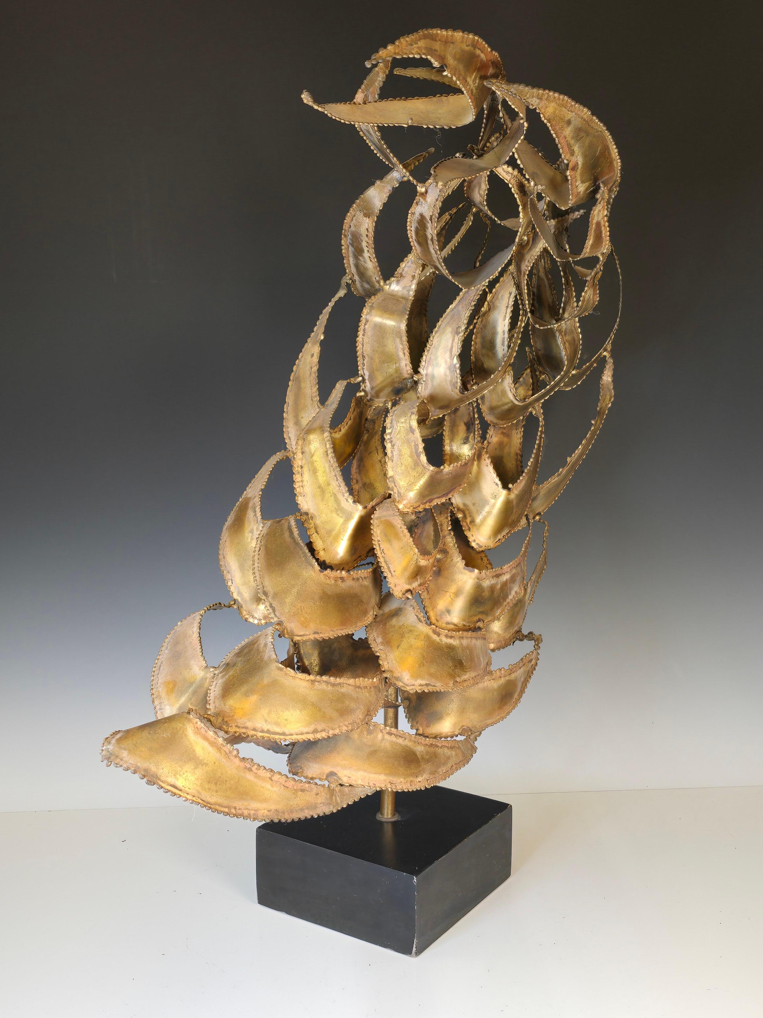 Large Torch Cut Brutalist Sculpture For Sale 2