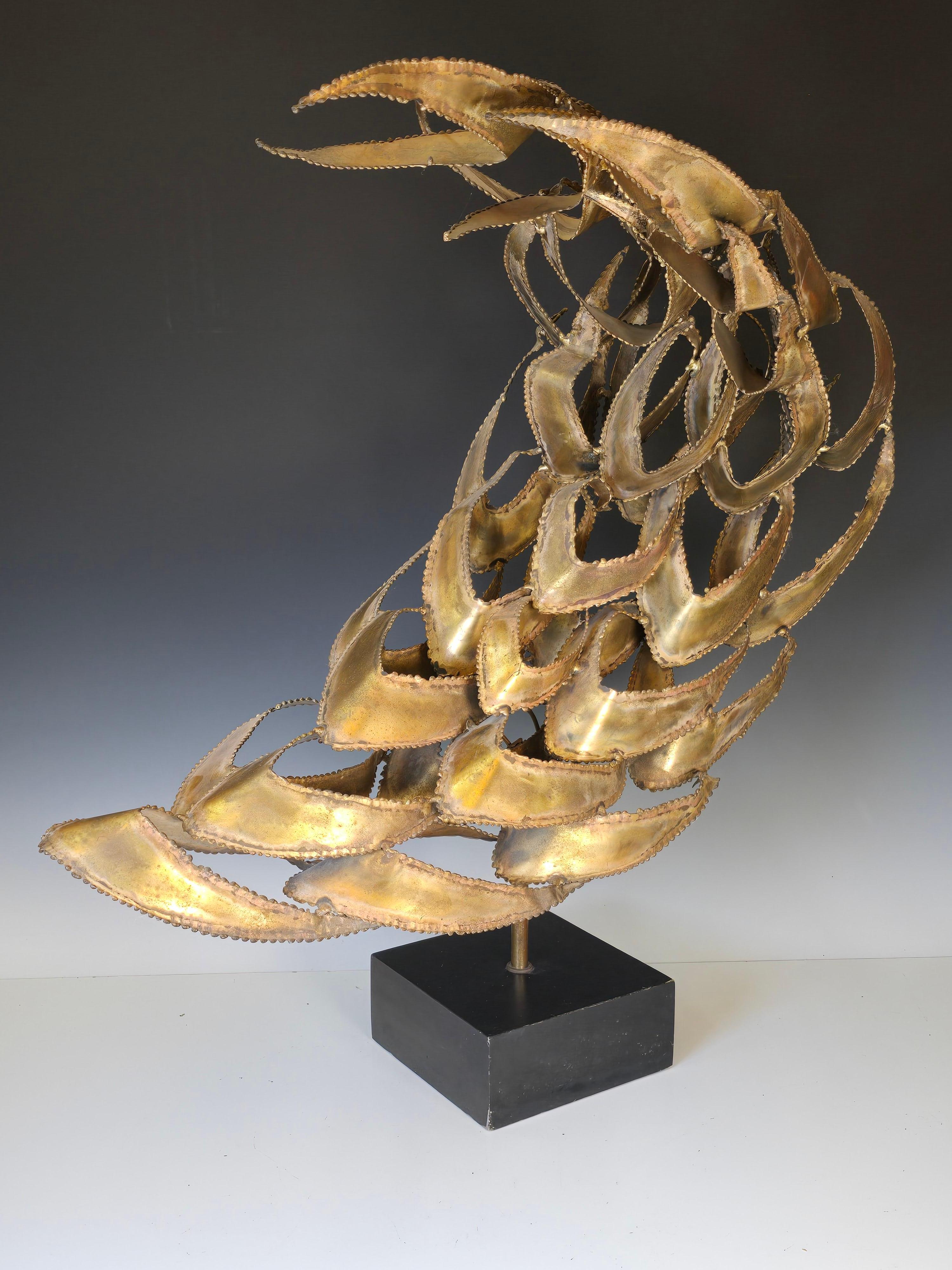 Mid-Century Modern Large Torch Cut Brutalist Sculpture For Sale