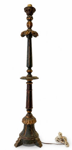 Large Torch Holder Portuguese, 19th Century H. 141cm