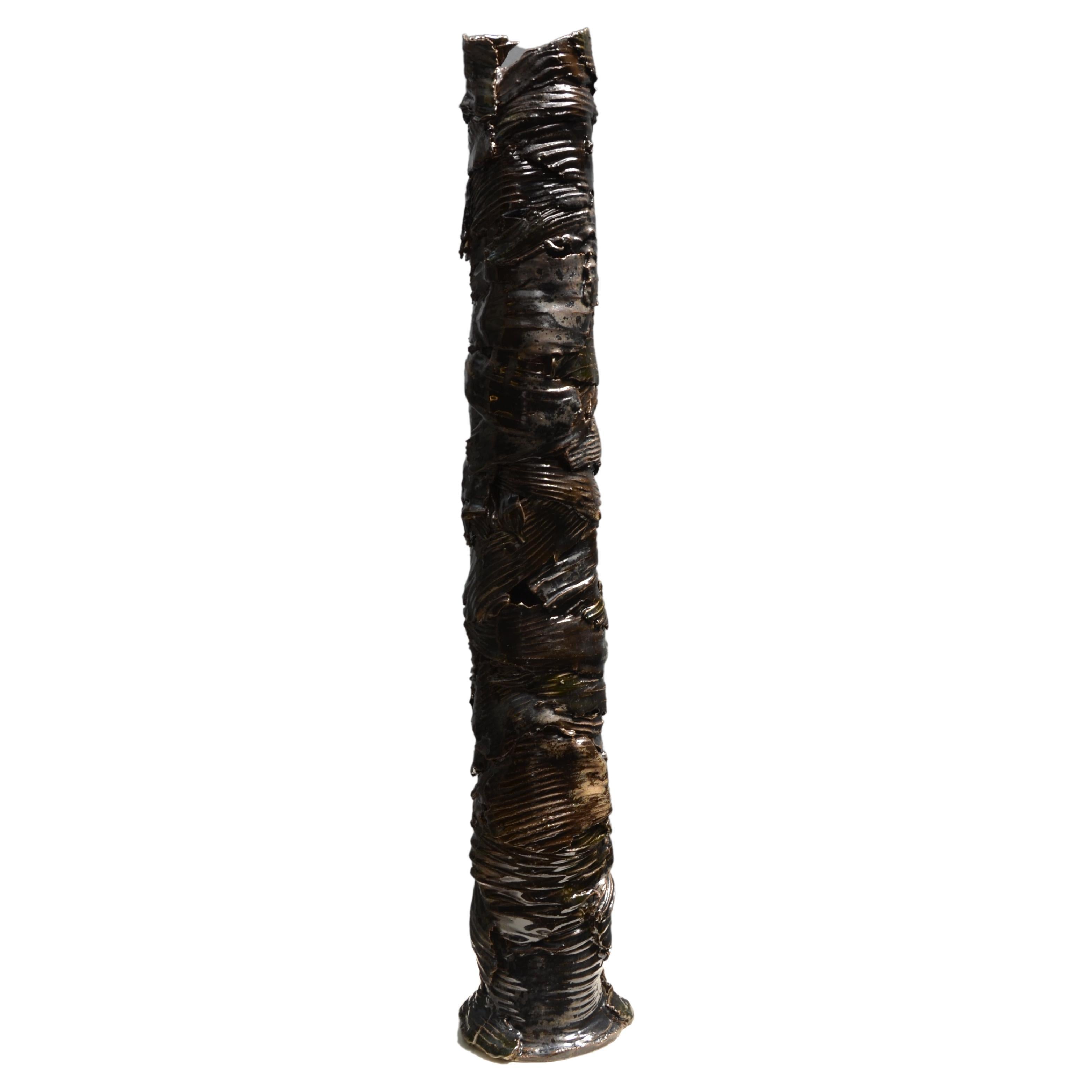 Large Torre Buding 05 Sculpture by Vica Ceramica For Sale