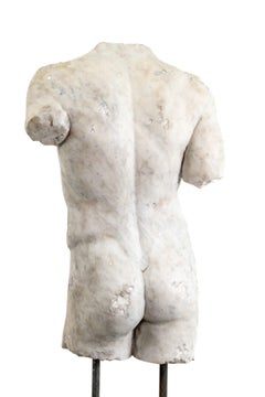 Large torso in antique marble