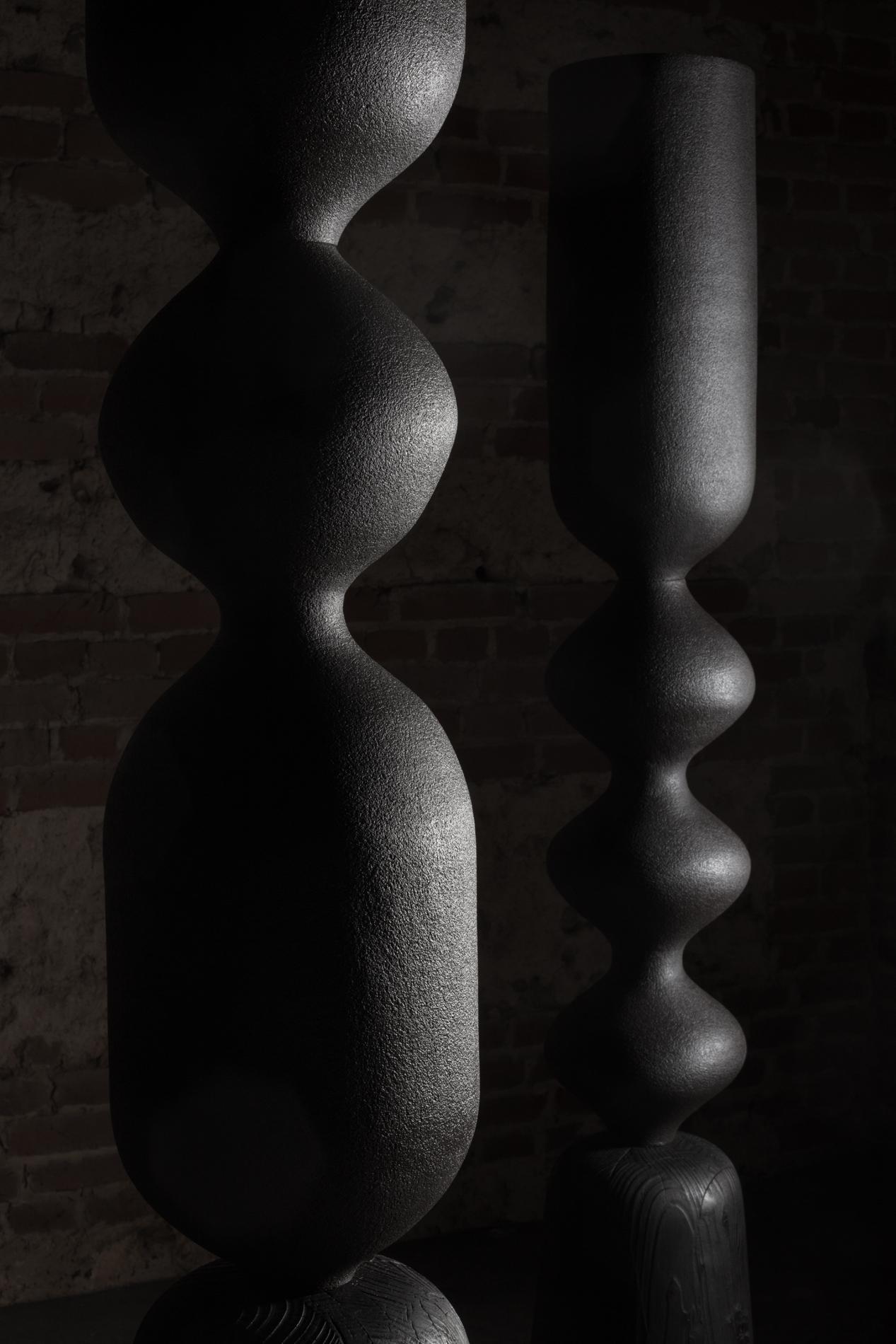 XXI secolo e contemporaneo Grande Totem di carbonio di Maxence de Bagneux in vendita