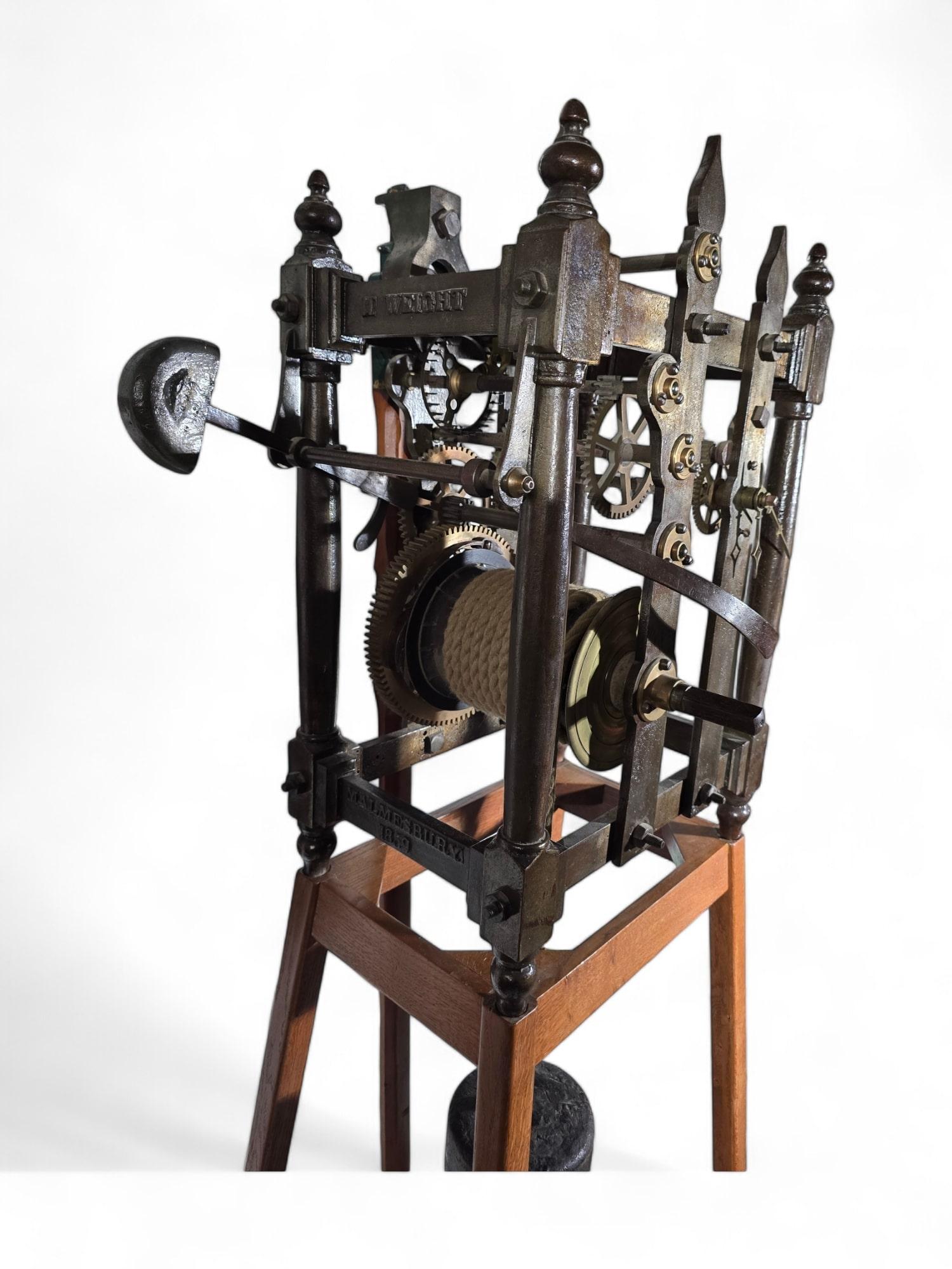Large Tower Clock by H. Wheight, Malmesbury (1859) – Fully Functional For Sale 5