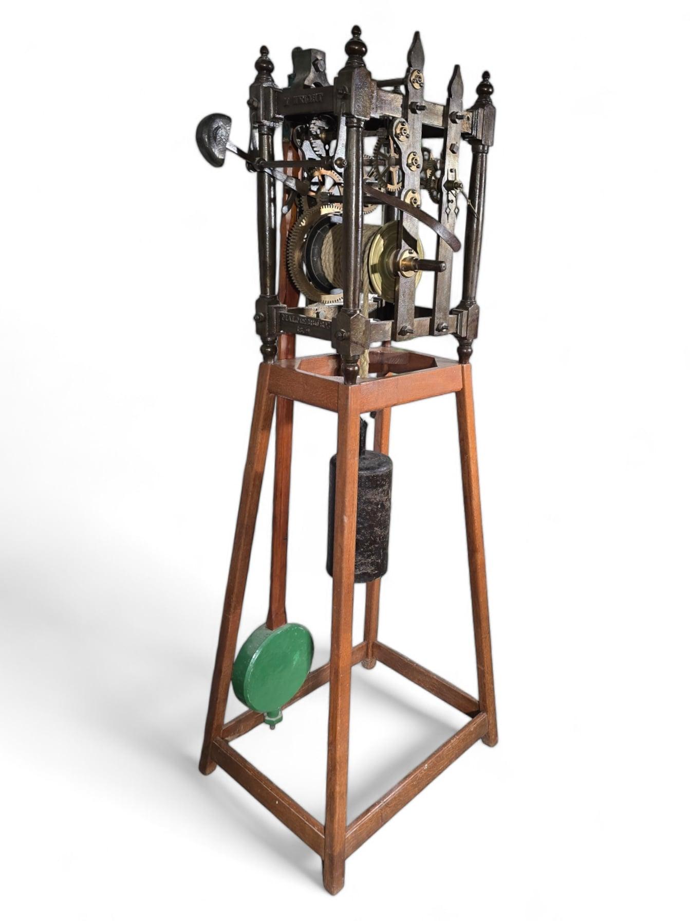 Large Tower Clock by H. Wheight, Malmesbury (1859) – Fully Functional For Sale 8