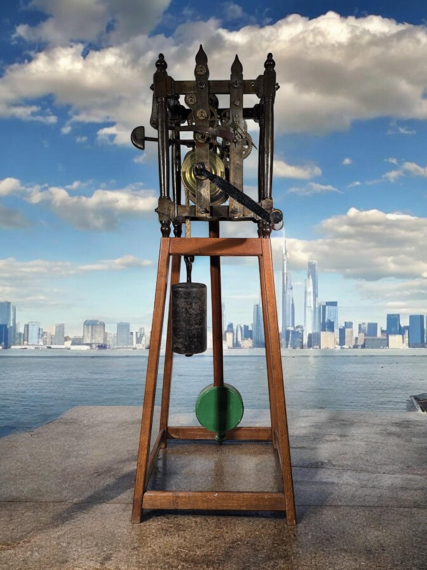 Large Tower Clock by H. Wheight, Malmesbury (1859) – Fully Functional For Sale 12