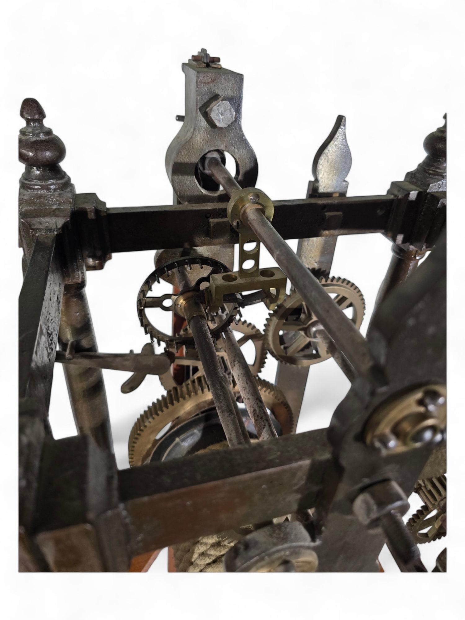 Large Tower Clock by H. Wheight, Malmesbury (1859) – Fully Functional In Good Condition For Sale In Madrid, ES