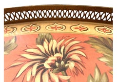 Large Toyo Lillian August Large Tole Oval Tray