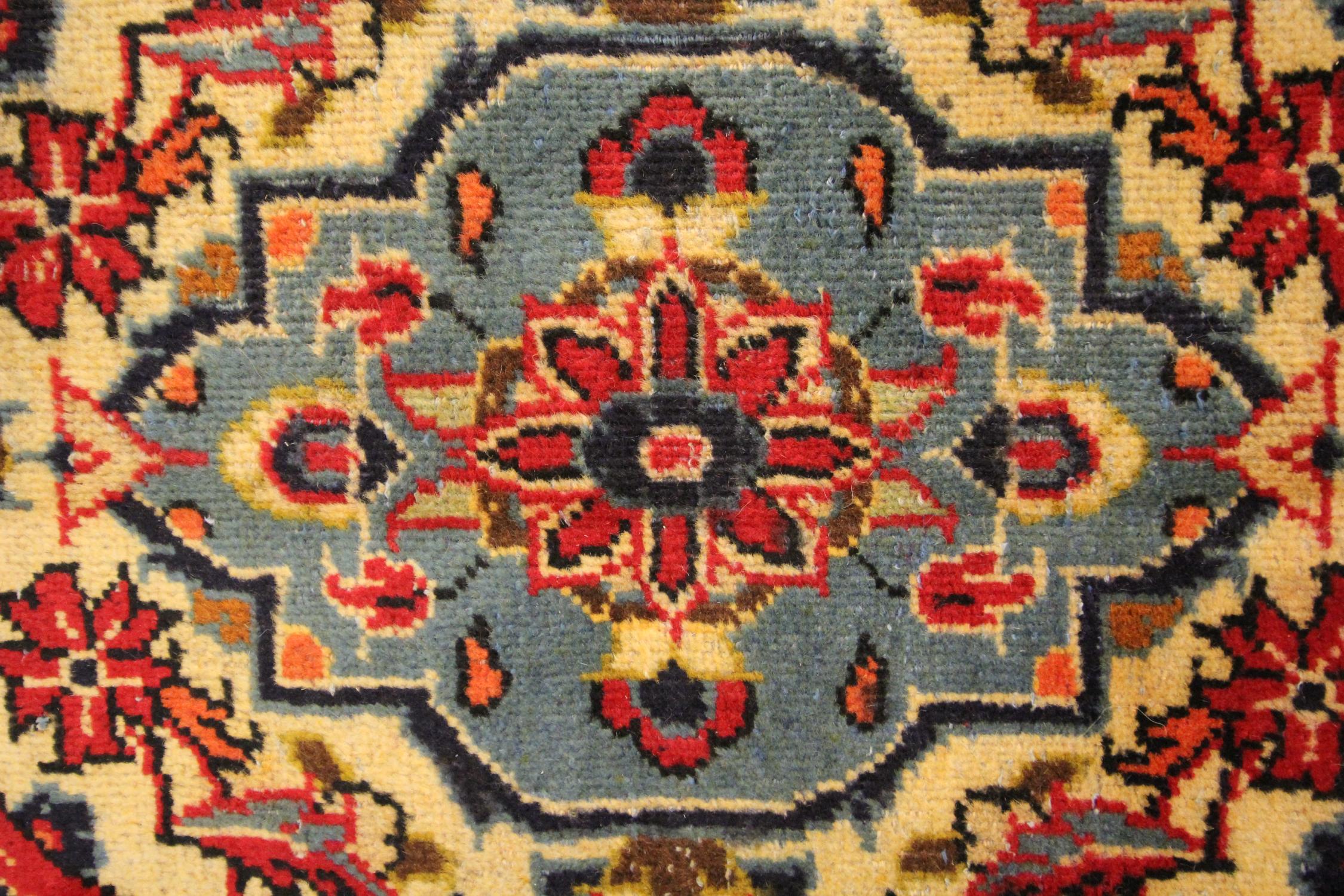 Large Traditional Living Room Rug Handmade Carpet Oriental Vintage Rug 3