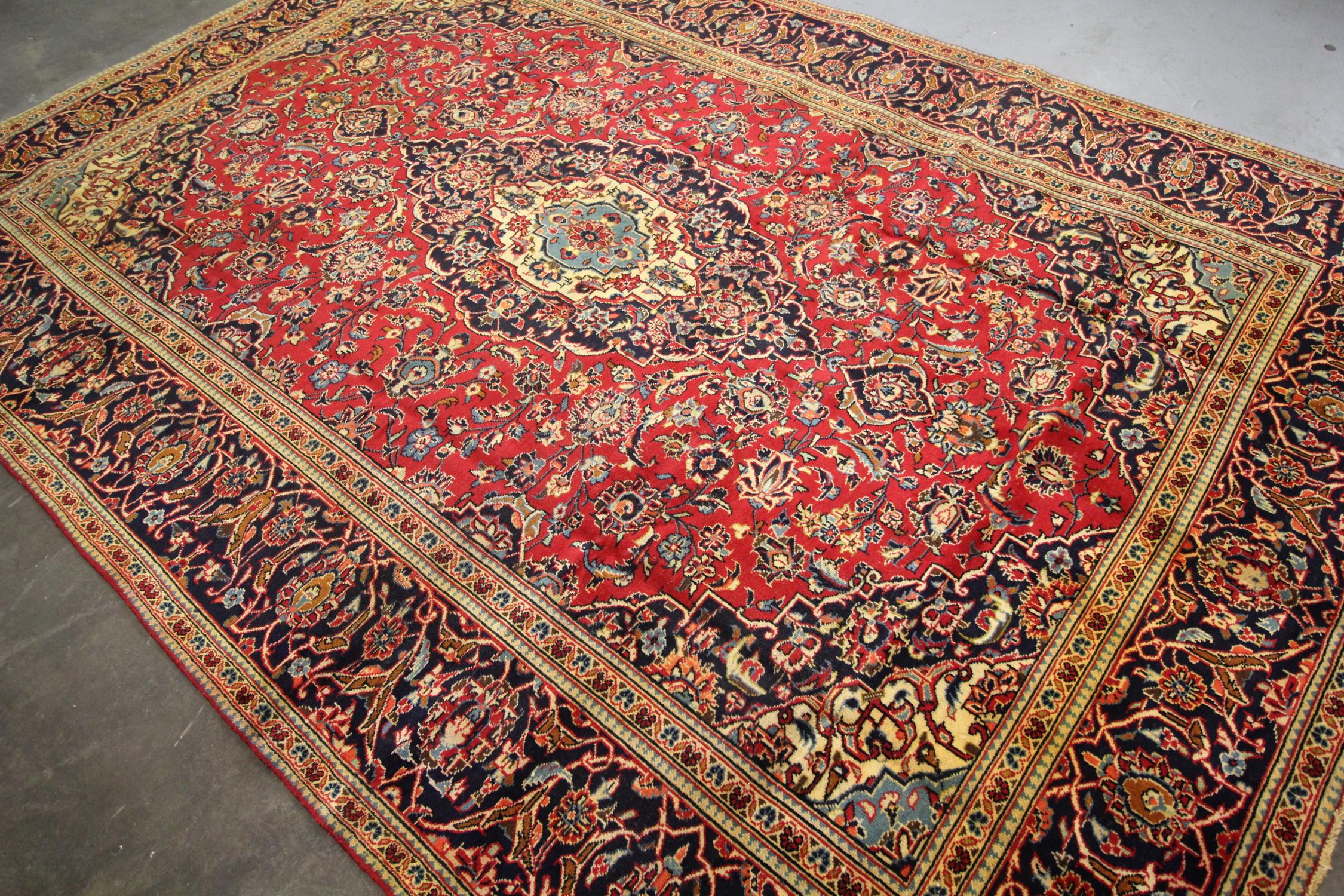 Large Traditional Living Room Rug Handmade Carpet Oriental Vintage Rug 6