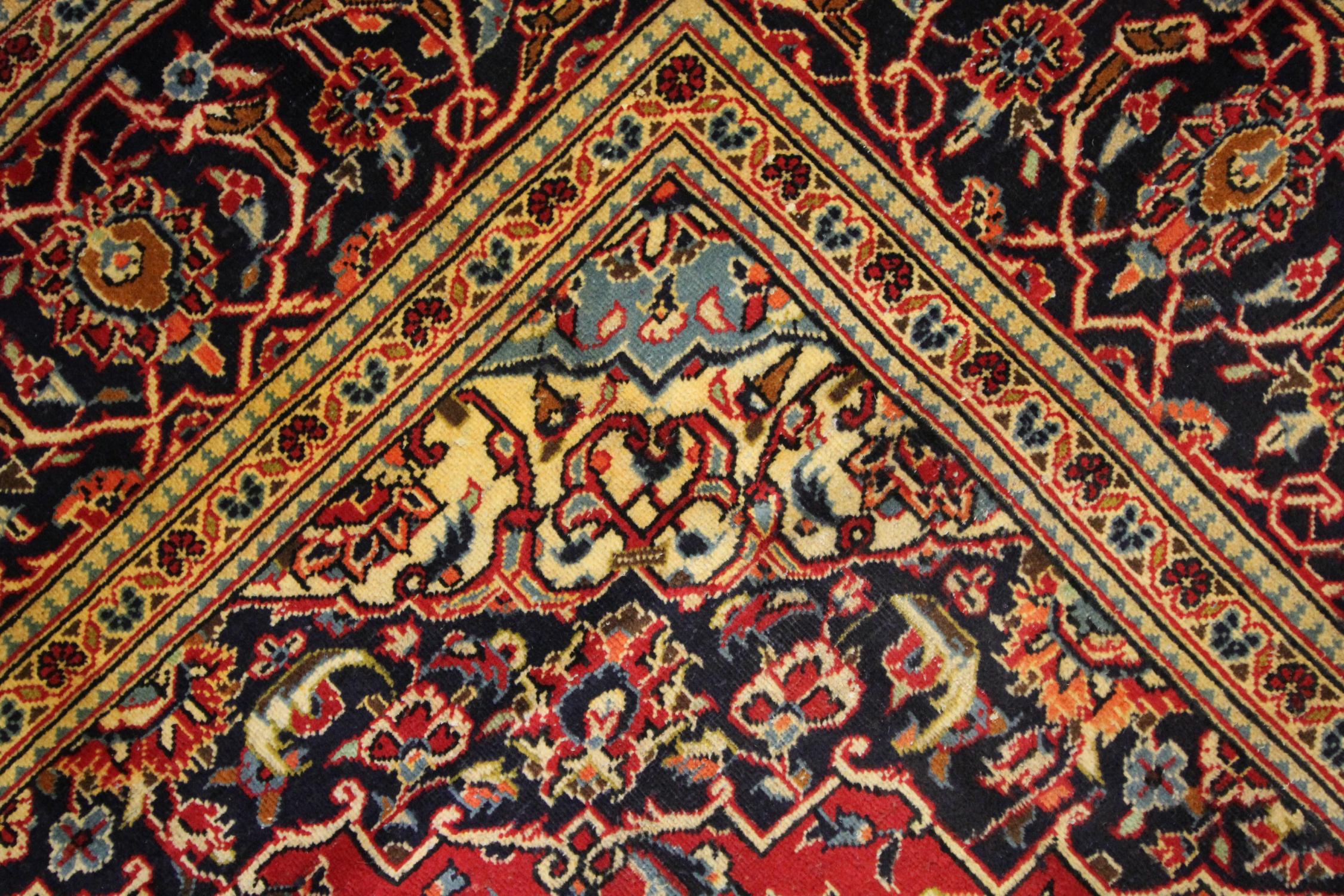 Wool Large Traditional Living Room Rug Handmade Carpet Oriental Vintage Rug