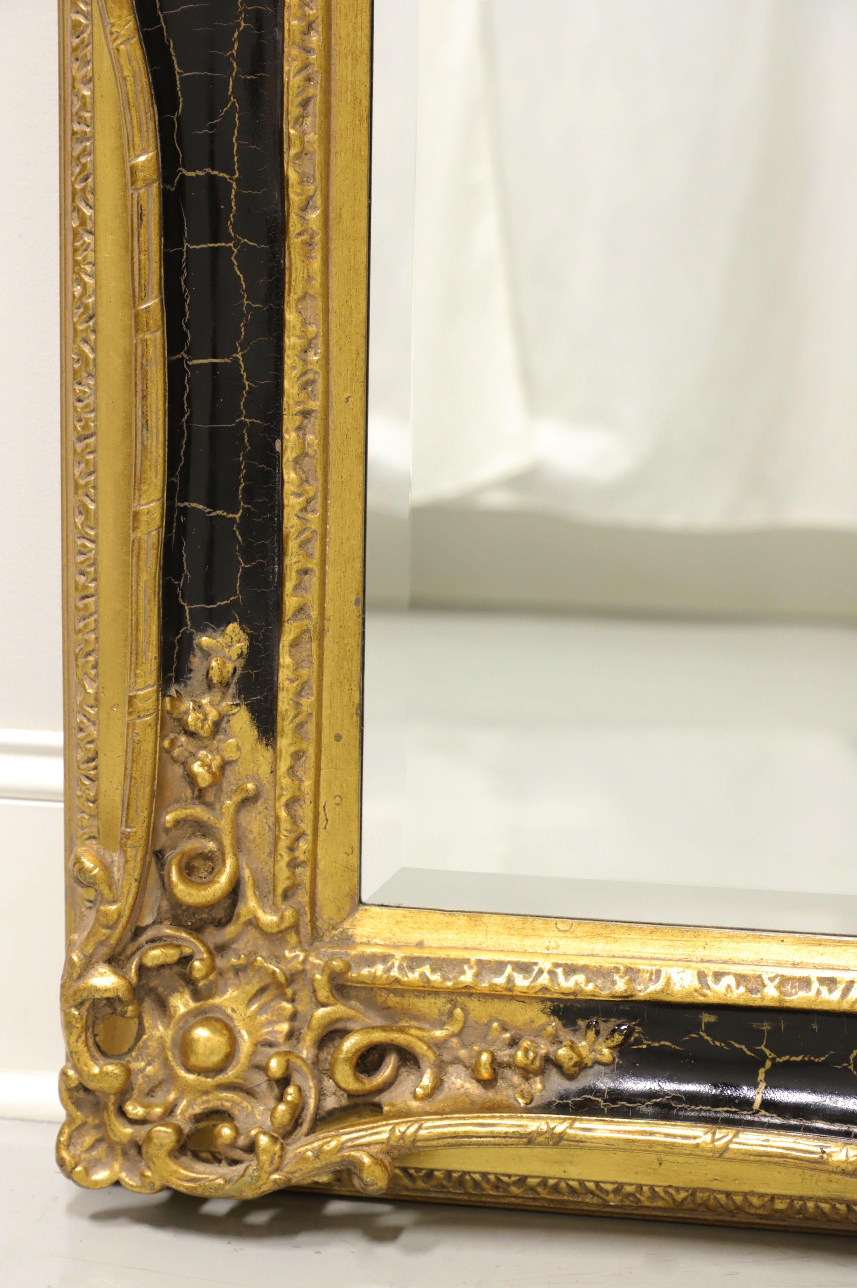 gold crackle mirror