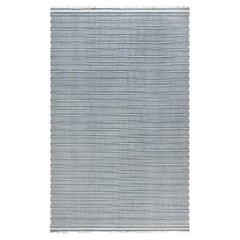 Large Traditional Style Modern Blue Dhurrie Rug by Doris Leslie Blau
