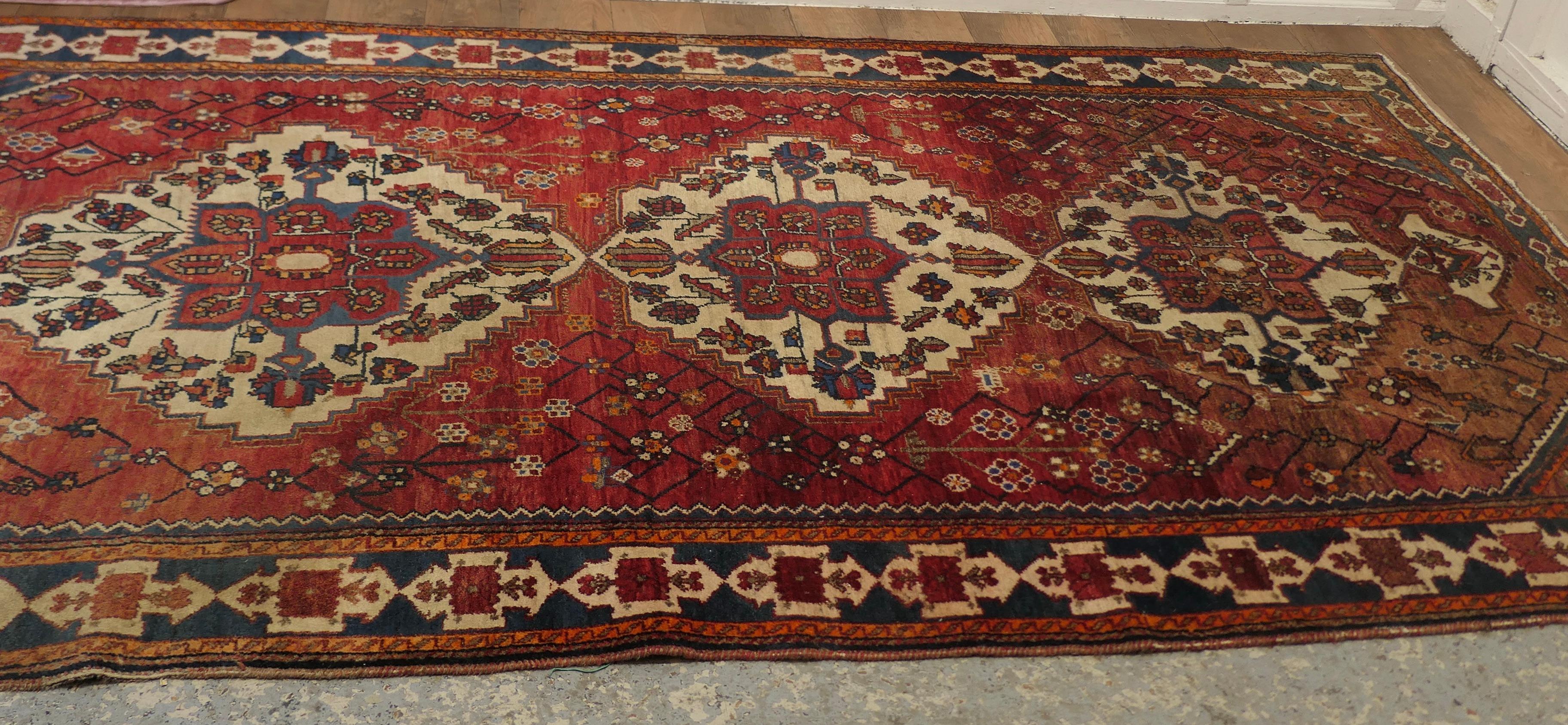 Early 20th Century Large Traditional Tree of Life Red Wool Carpet    For Sale