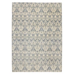 Large Transitional Ikat Rug, Modern Elegance Meets Global Chic