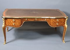 Large Transitional Style Bureau Plat  After Oeben