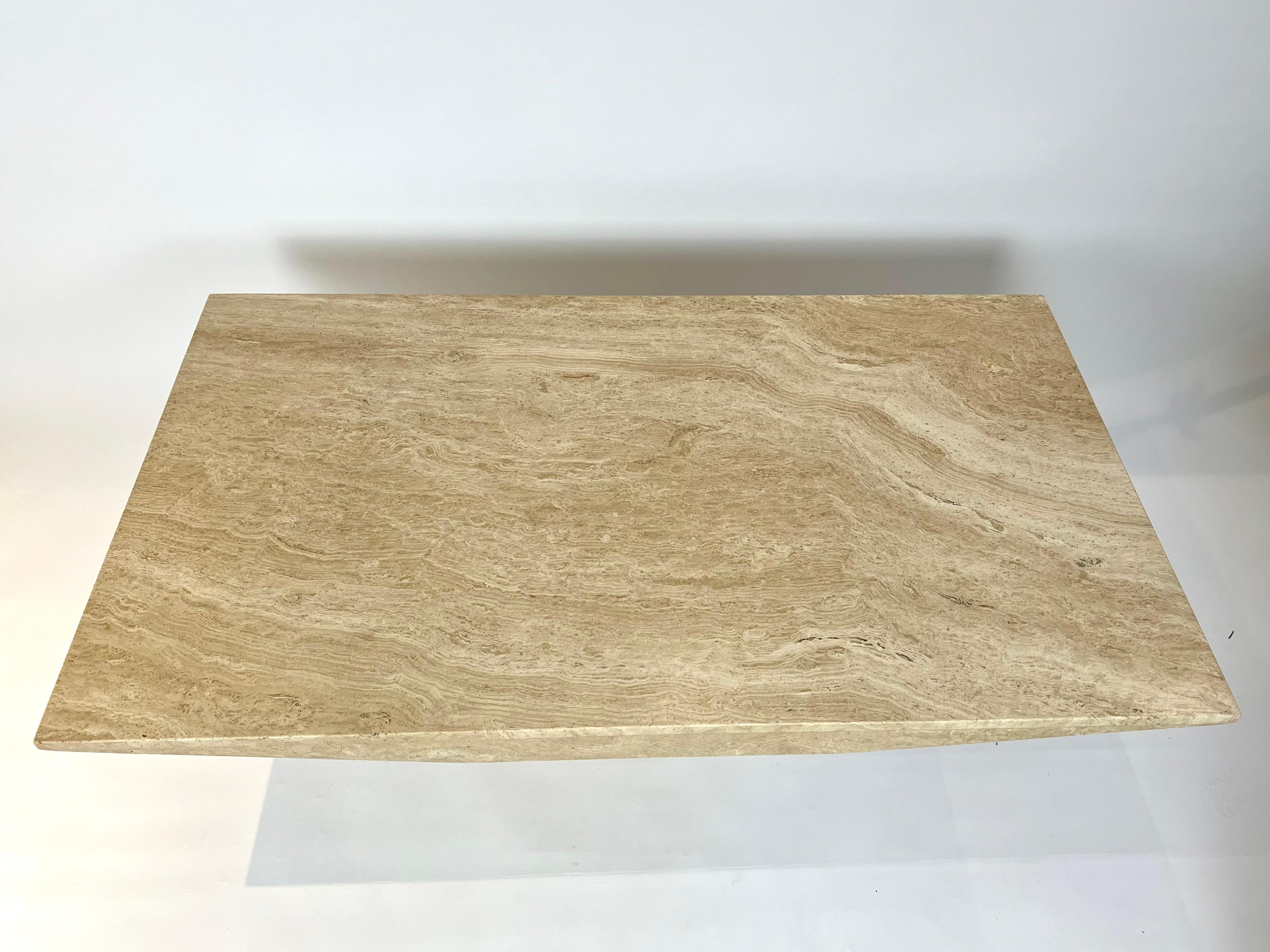 Large Travertine Natural Stone Coffee Lounge table 6