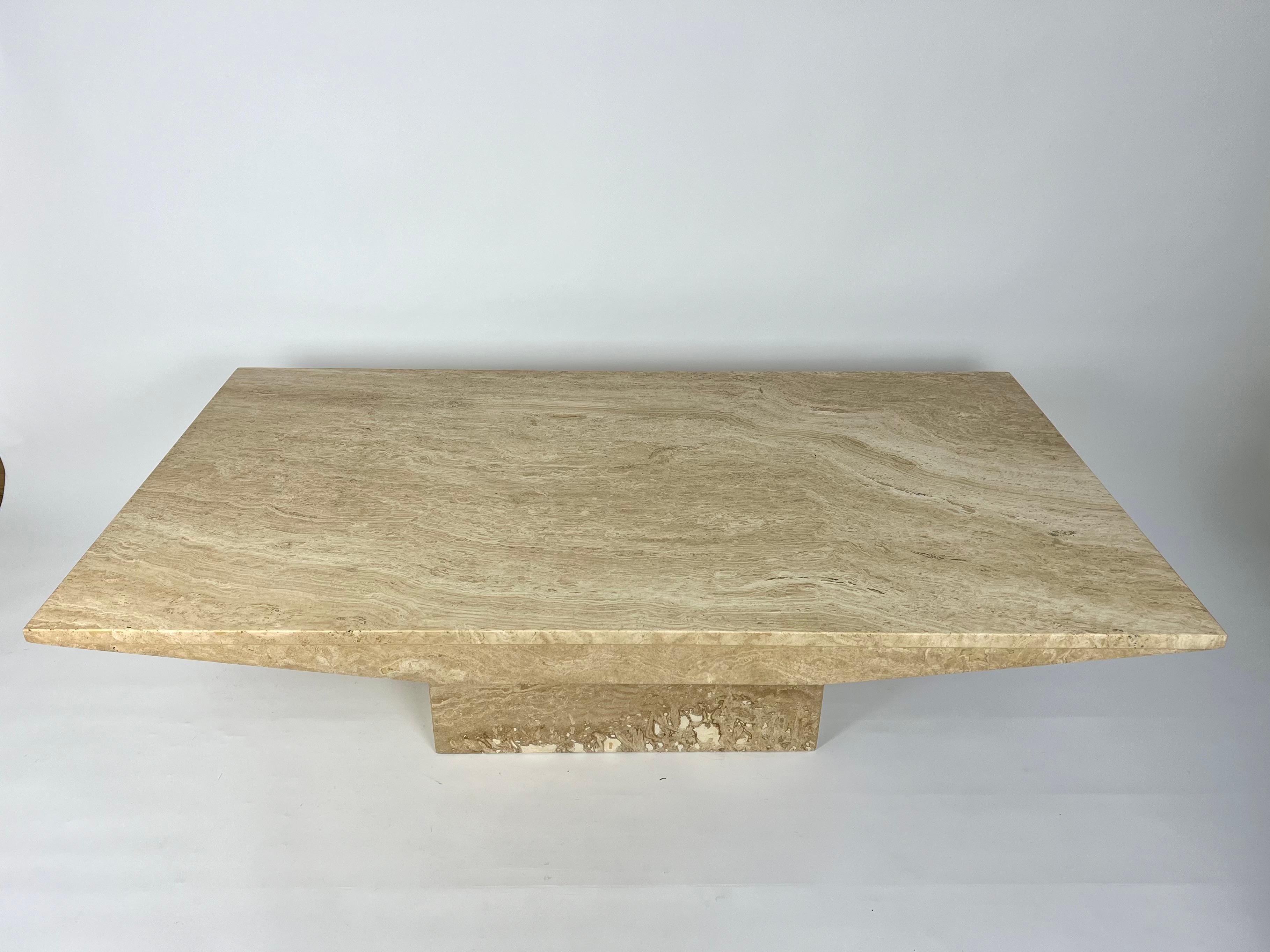 Large Travertine Natural Stone Coffee Lounge table 1