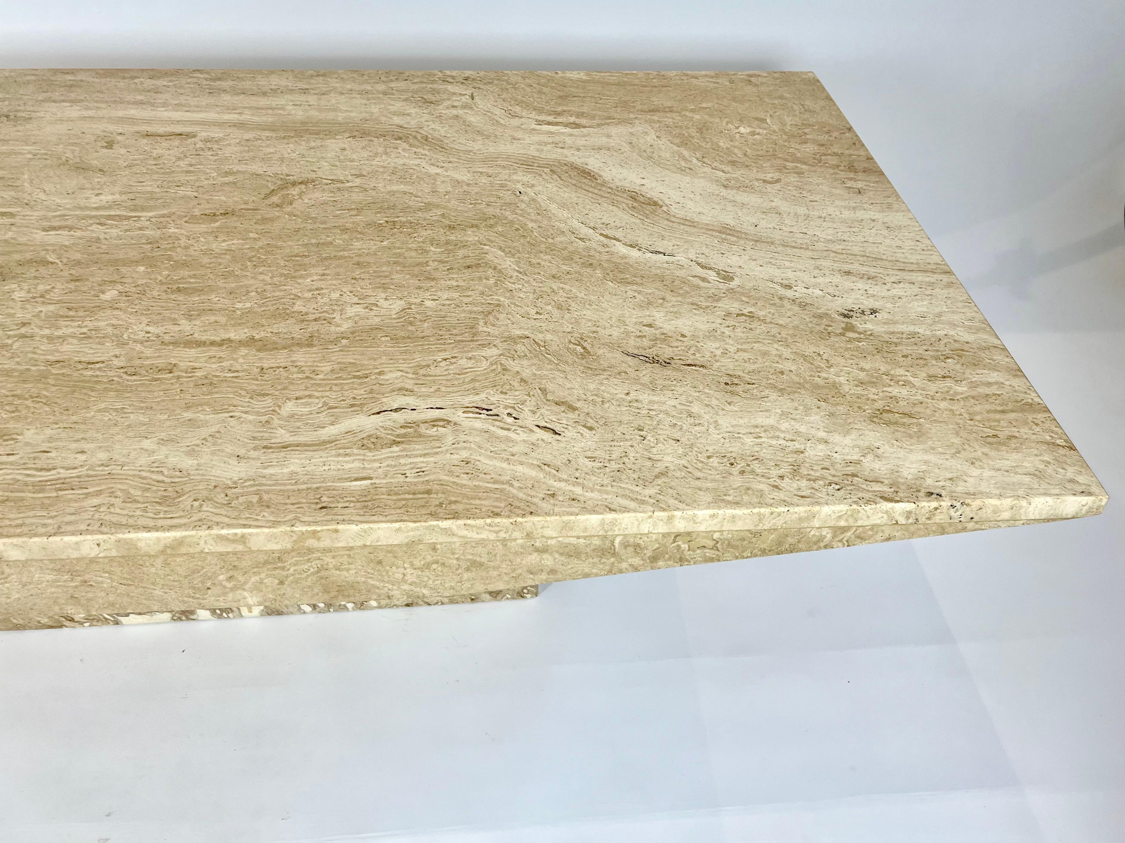 Large Travertine Natural Stone Coffee Lounge table 3