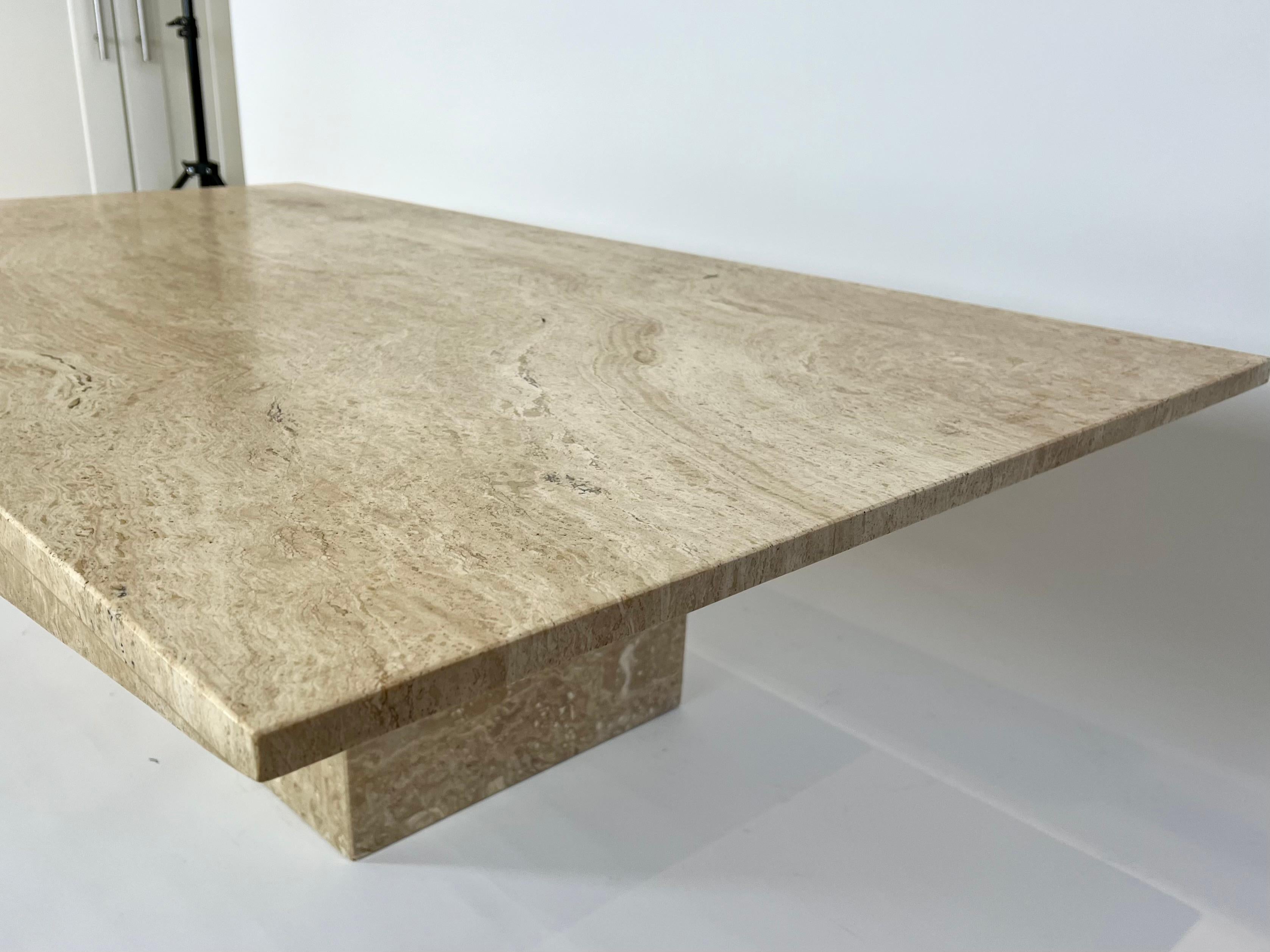 Large Travertine Natural Stone Coffee Lounge table 4