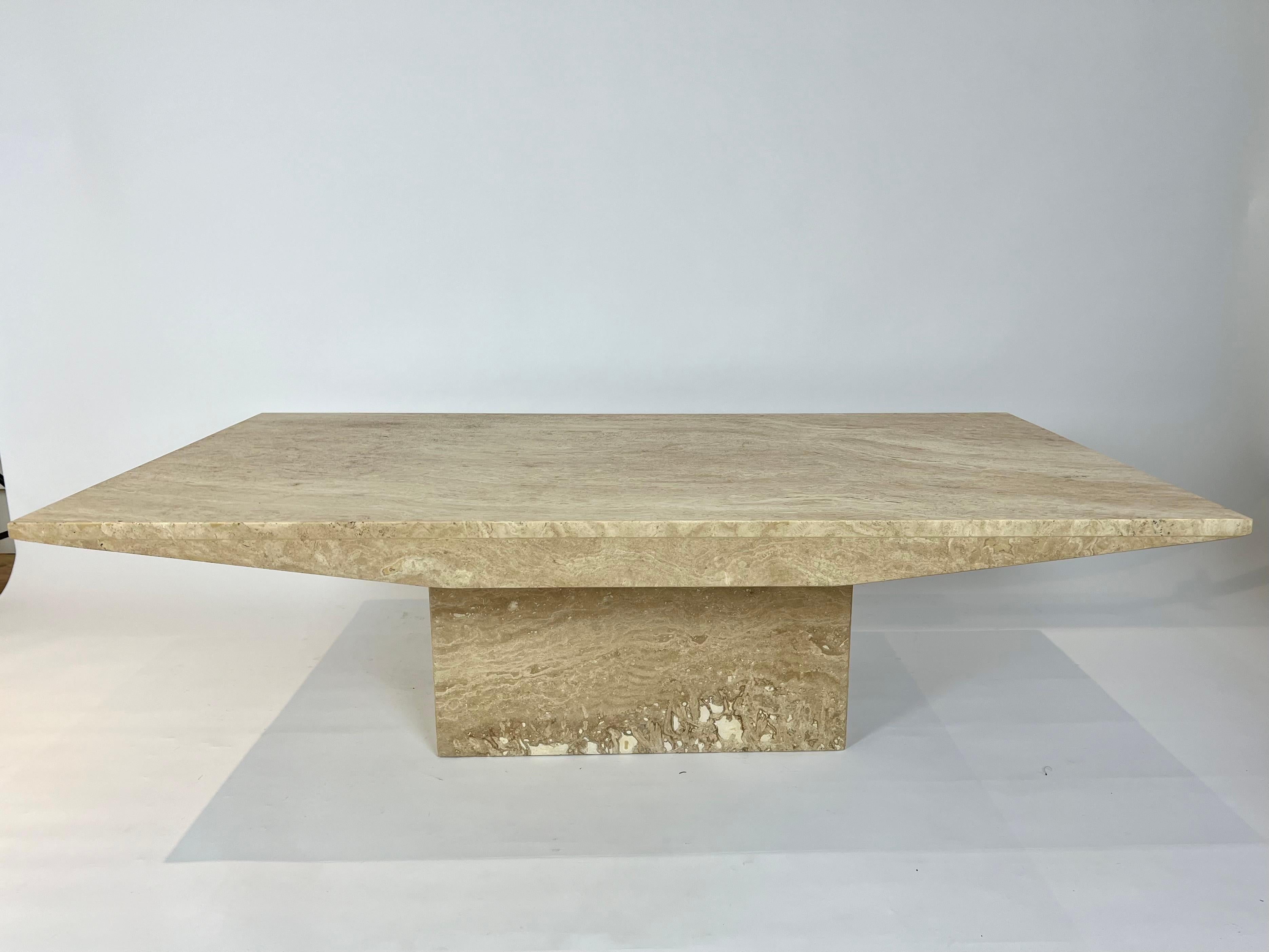 Large Travertine Natural Stone Coffee Lounge table 5