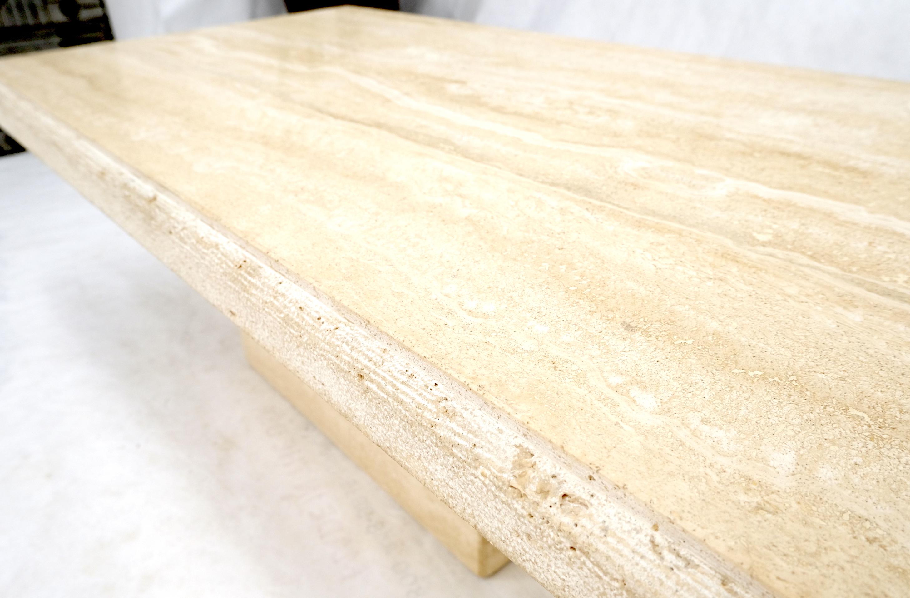 Large Travertine Rectangle Coffee Table 2