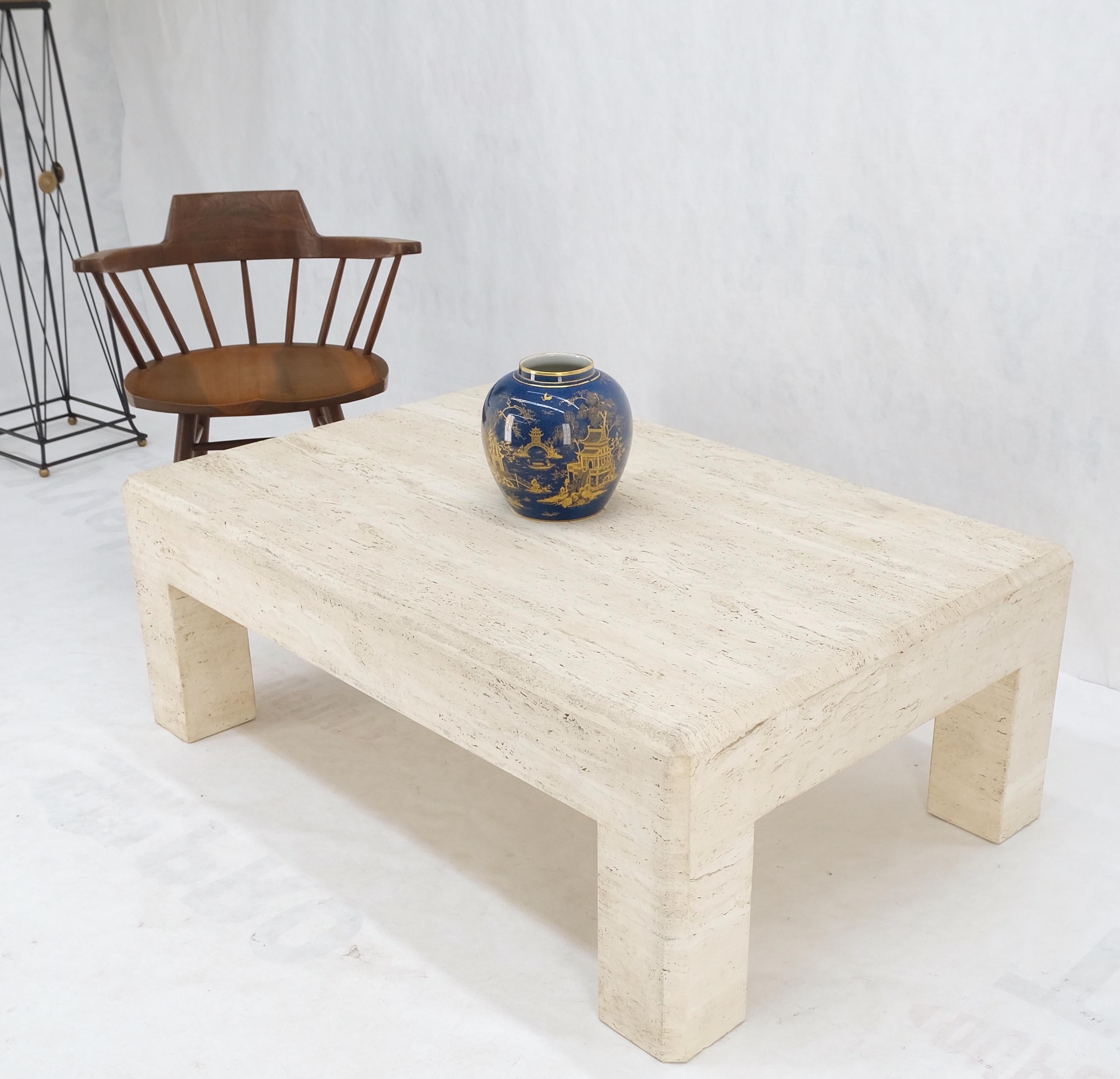 coffee table with thick legs